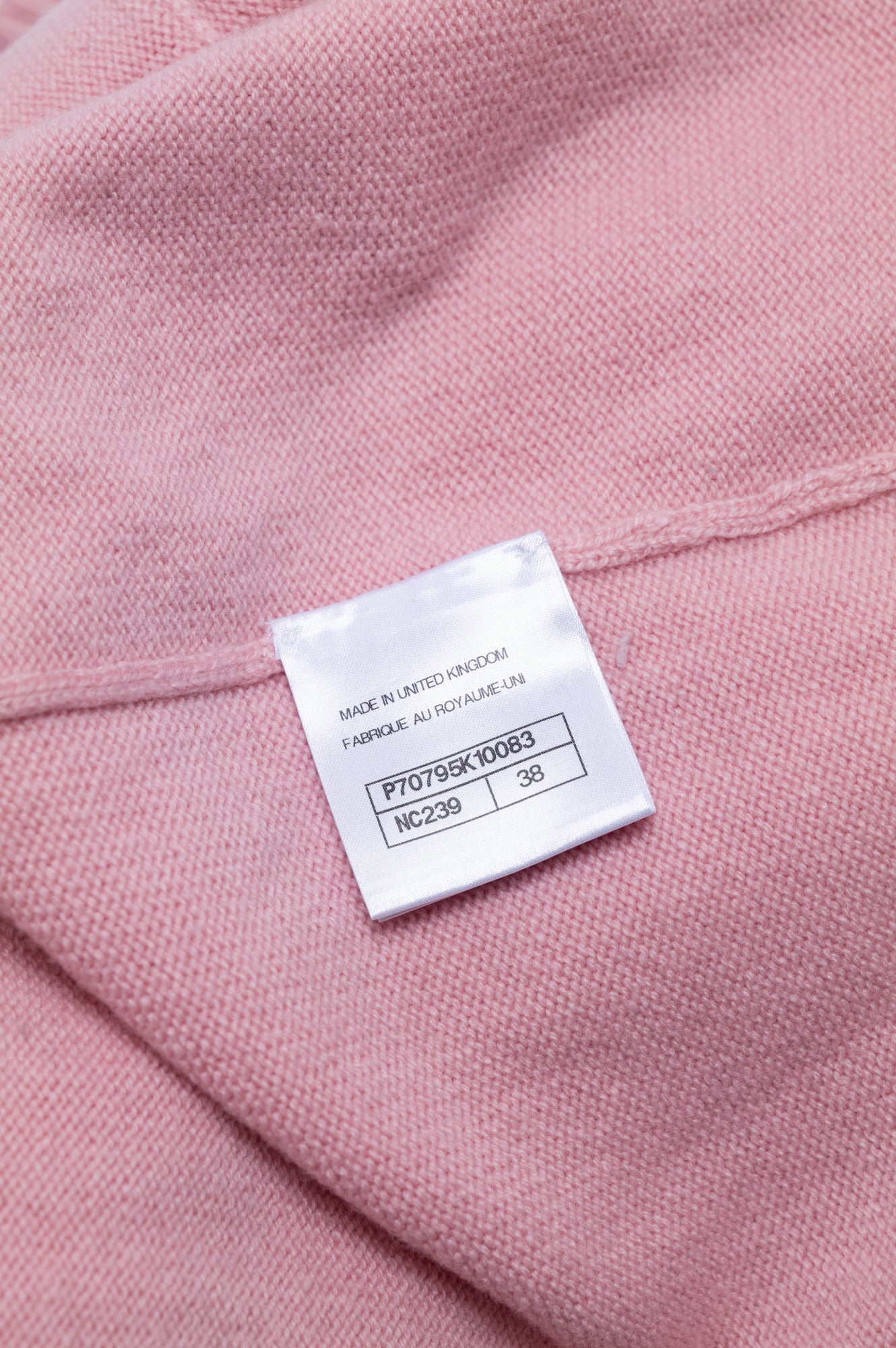 Chanel 2021S Pink Cashmere Cardigan Size M/38