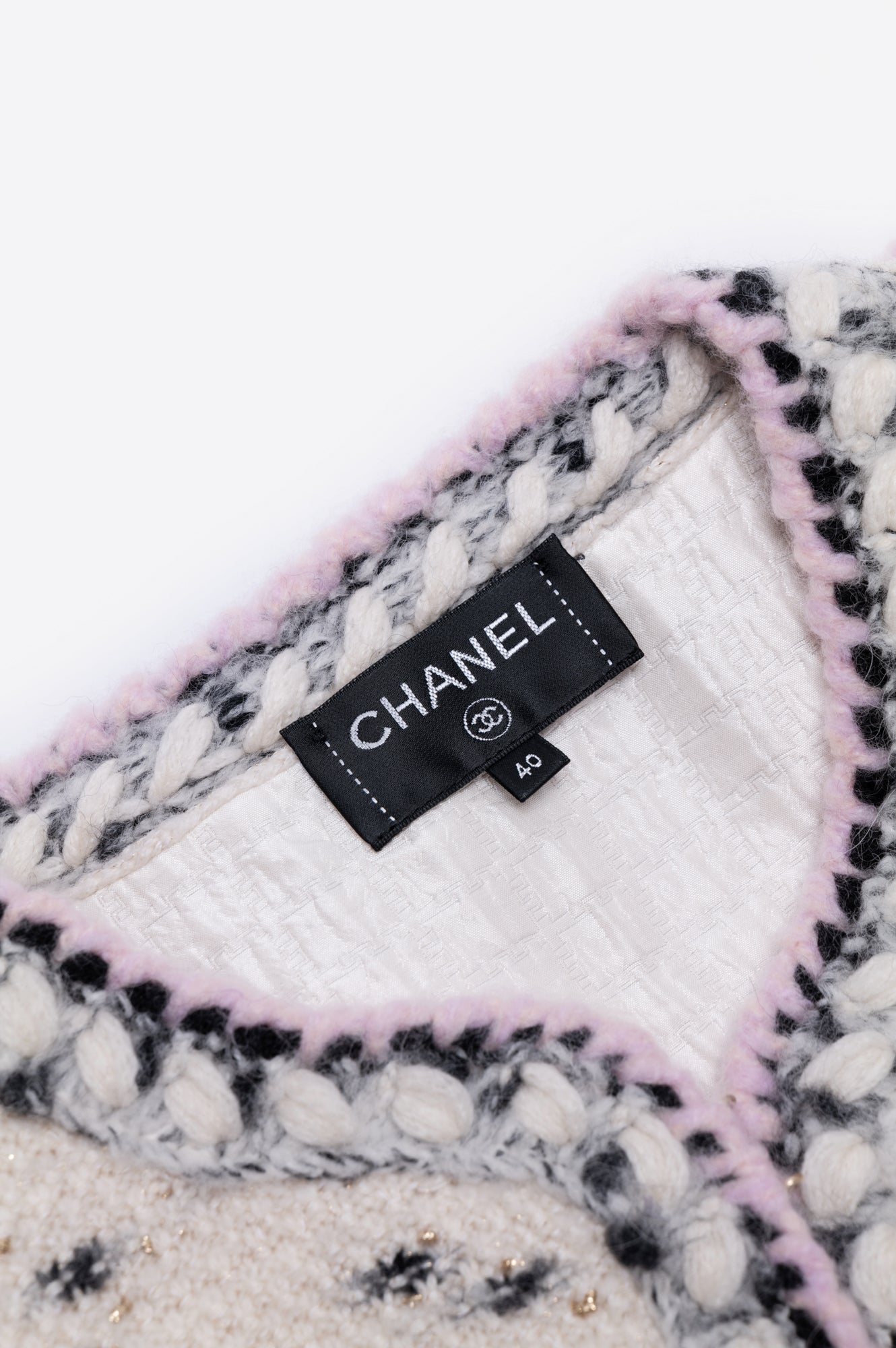 Chanel 2021 Metiers D'Art Runway Knit Jacket Size L/40