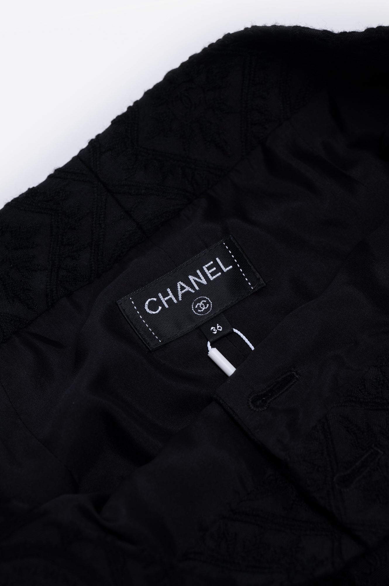 Chanel 2021A Black Maxi Wool Skirt Size 36