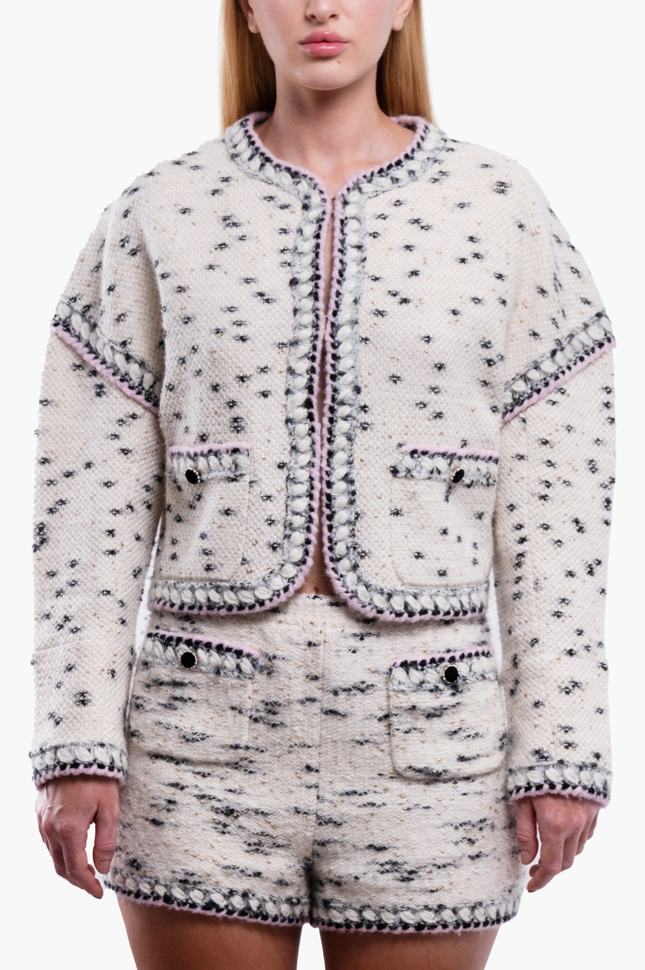 Chanel 2021 Metiers D'Art Runway Knit Jacket Size L/40