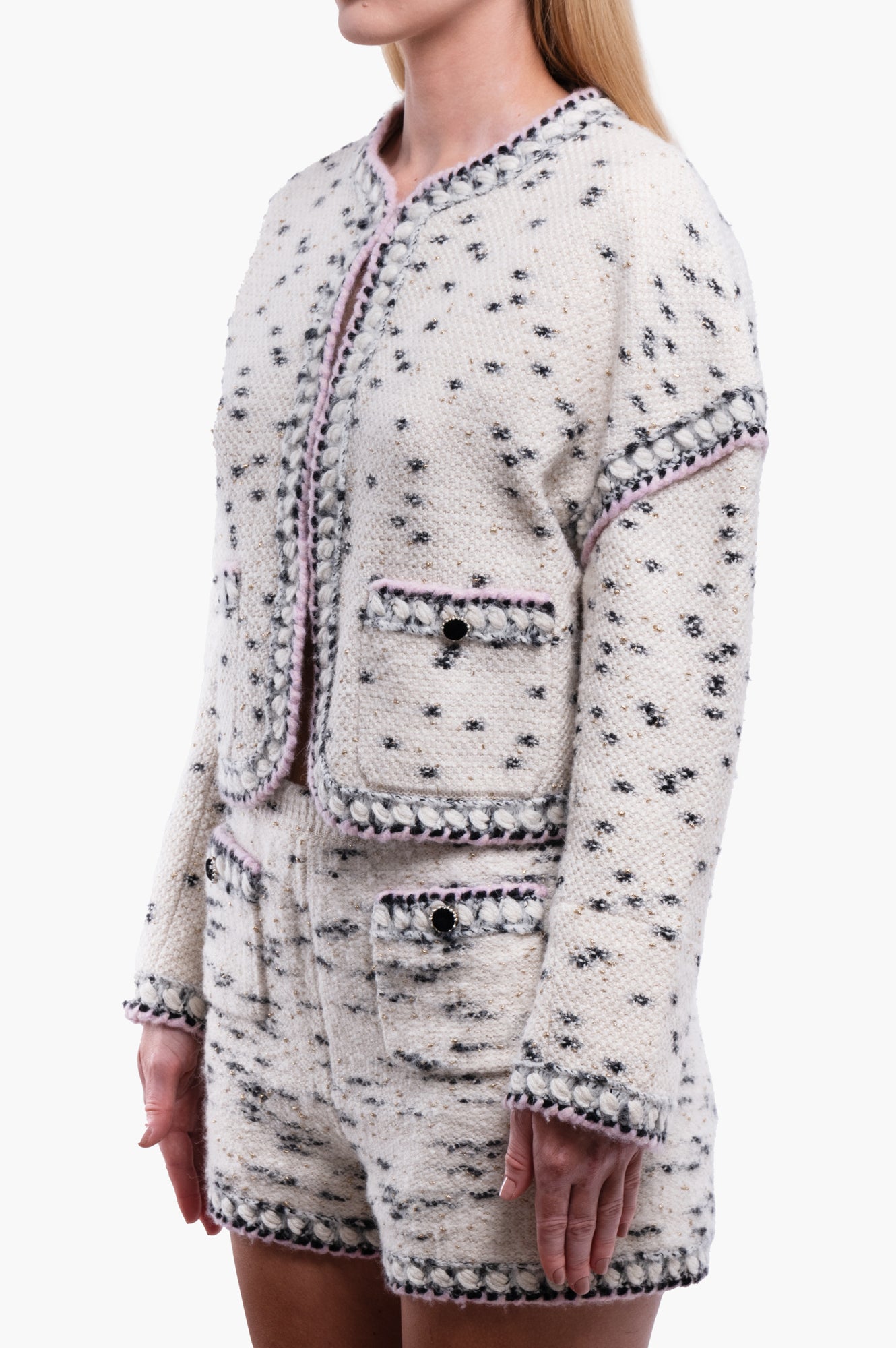 Chanel 2021 Metiers D'Art Runway Knit Jacket Size L/40