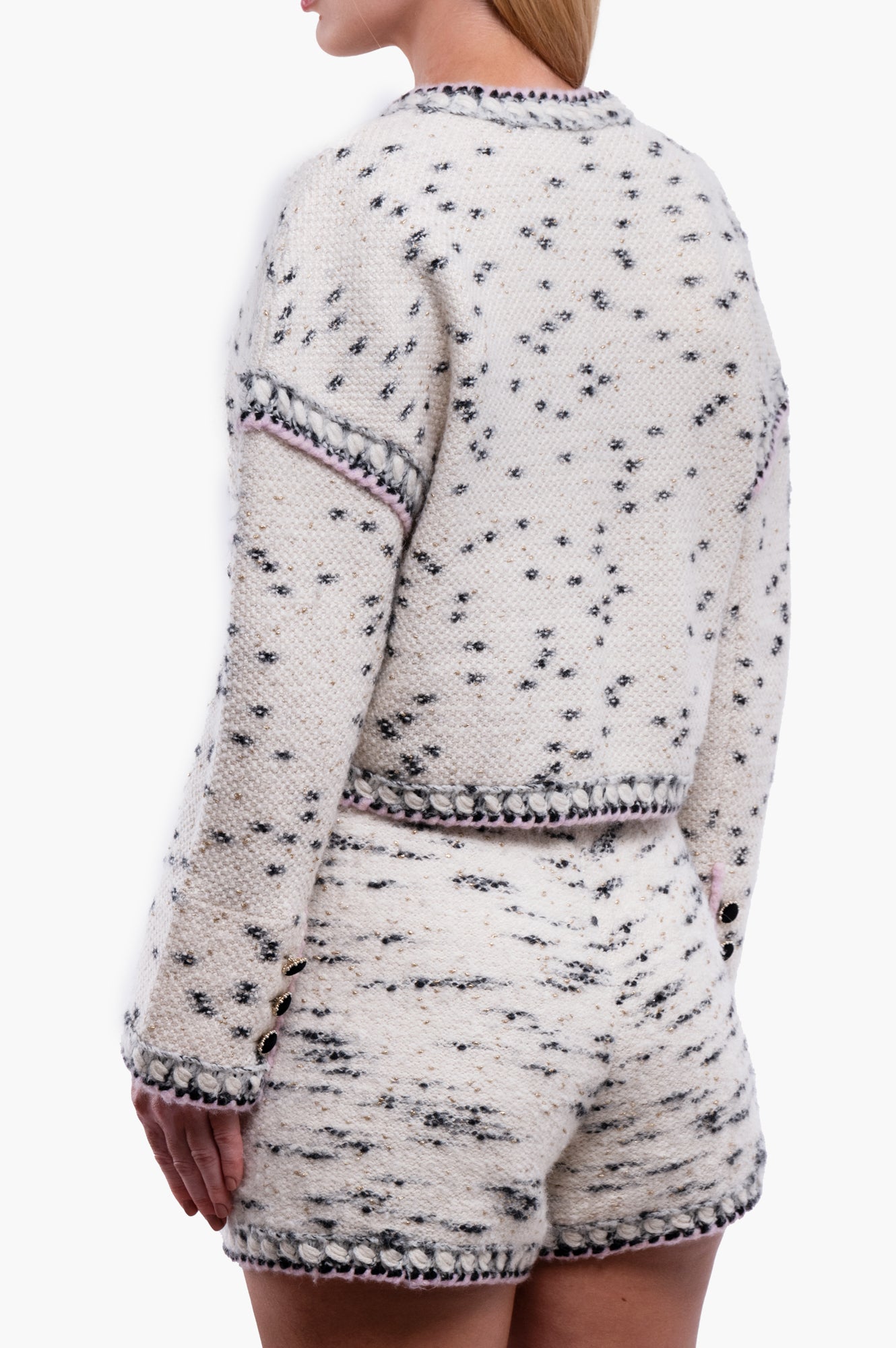 Chanel 2021 Metiers D'Art Runway Knit Jacket Size L/40