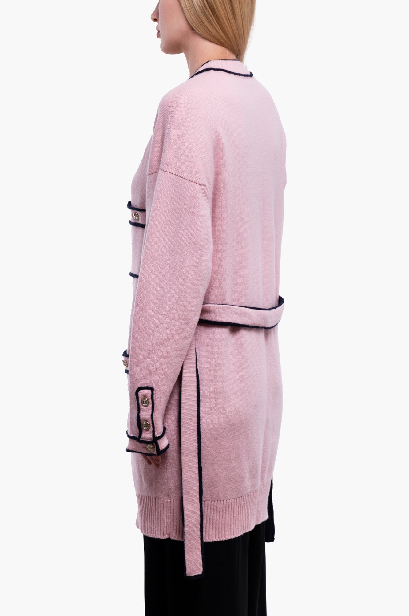 Chanel 2021S Pink Cashmere Cardigan Size M/38