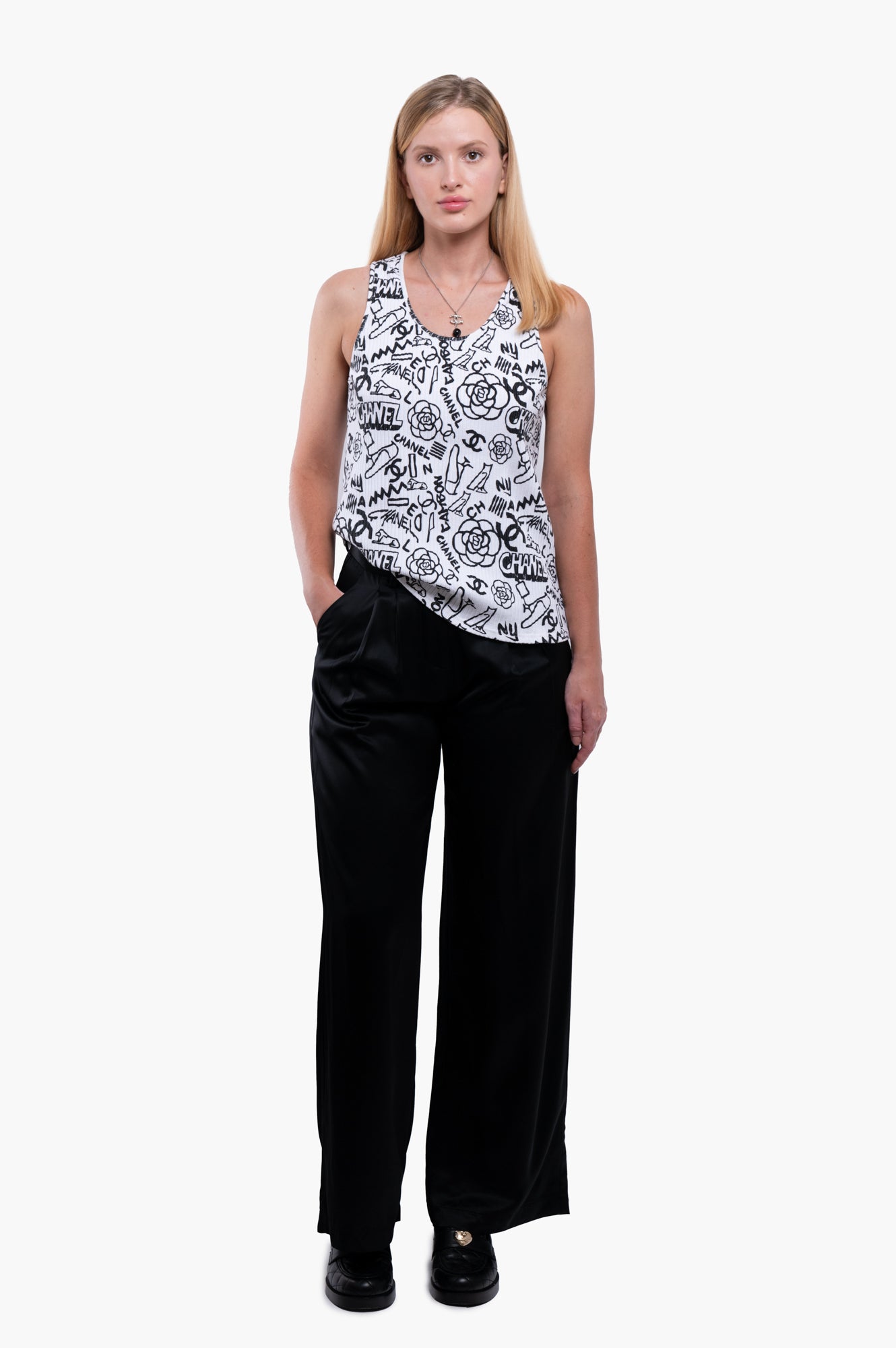 Chanel 2019 Paris-New York Tank Top Size 38