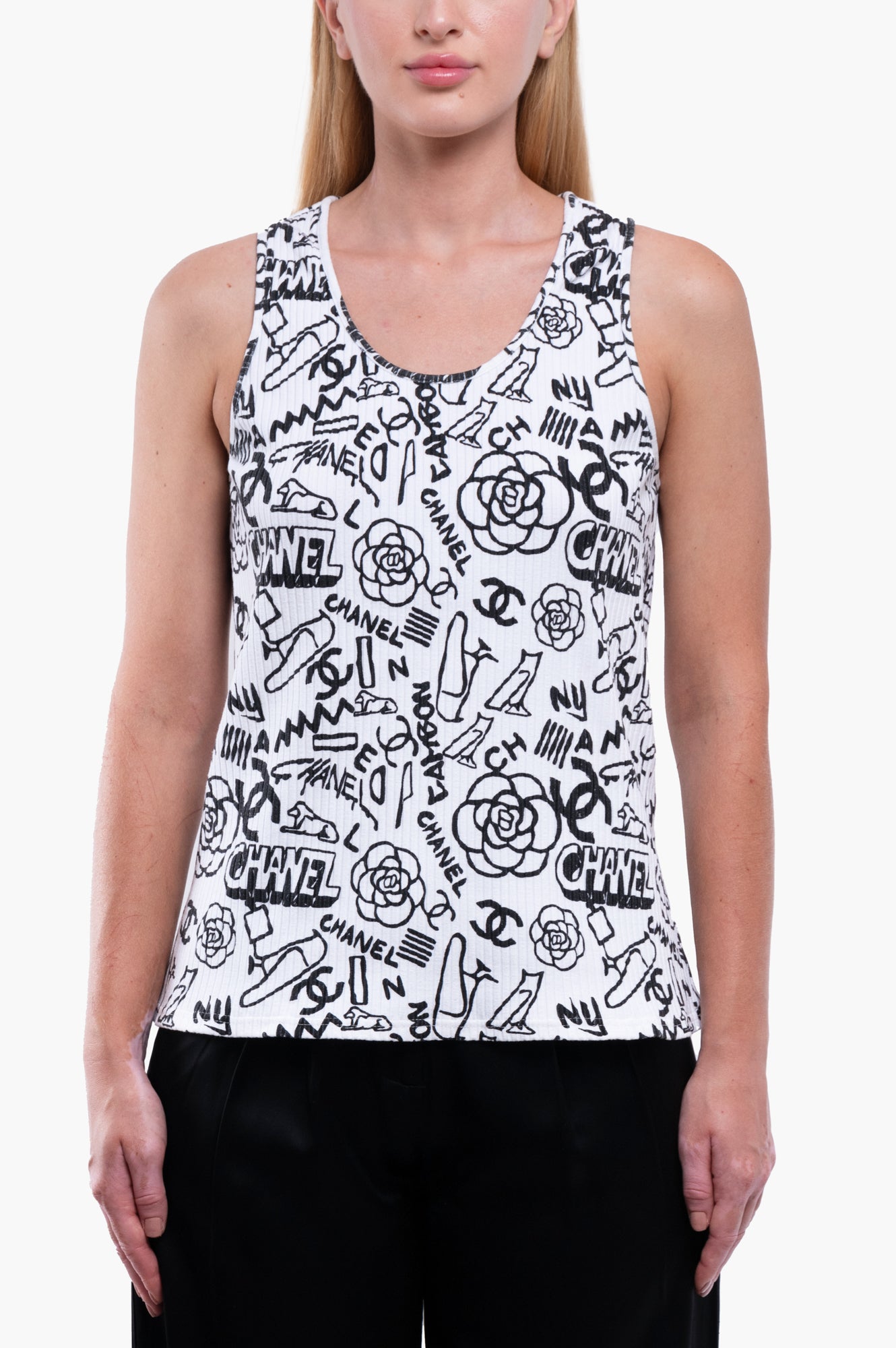 Chanel 2019 Paris-New York Tank Top Size 38