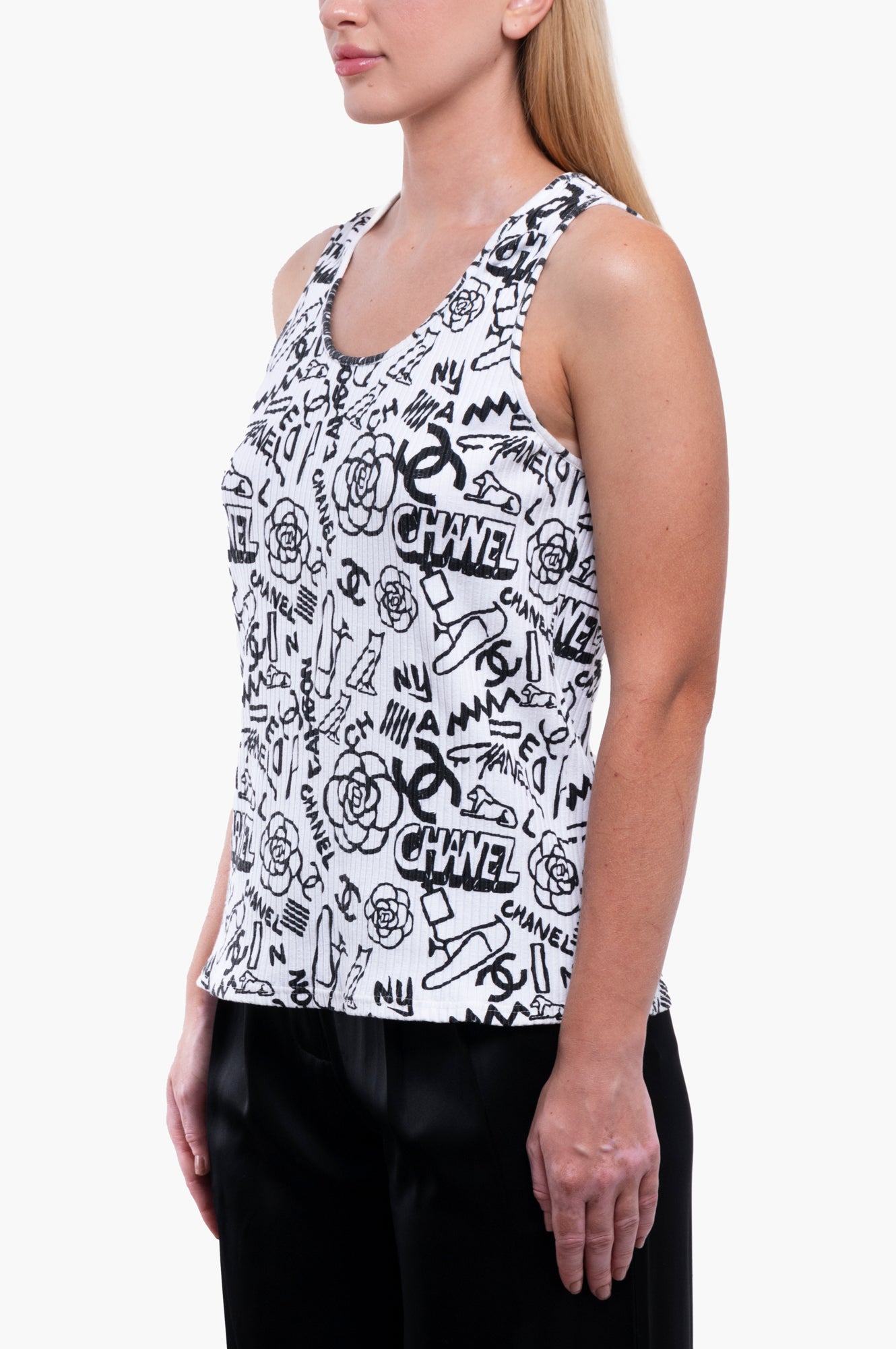 Chanel 2019 Paris-New York Tank Top Size 38