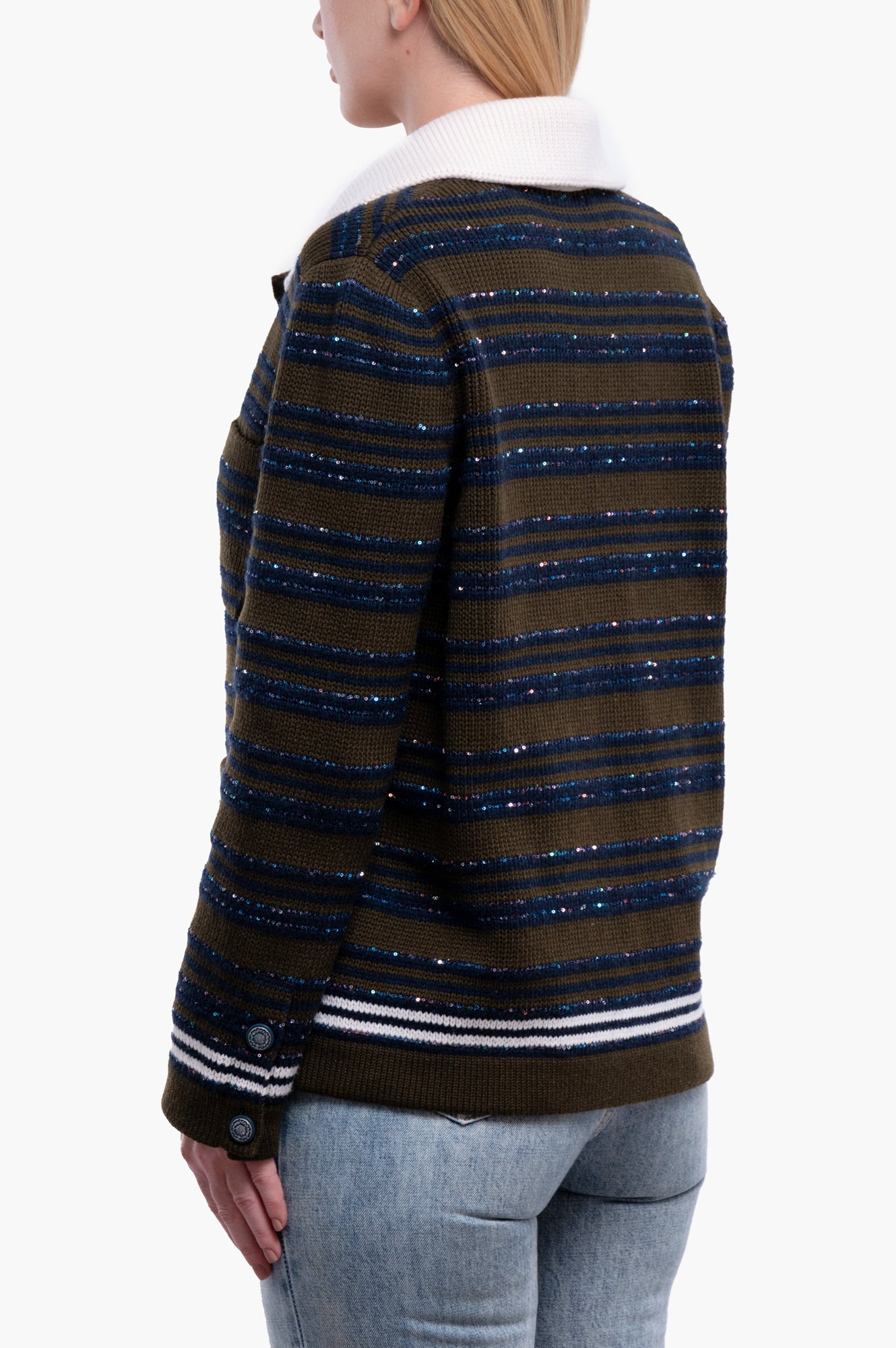 Chanel 2020 Cruise Sequin Cashmere Cardigan Size M/38