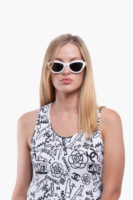 Prada White Sunglasses