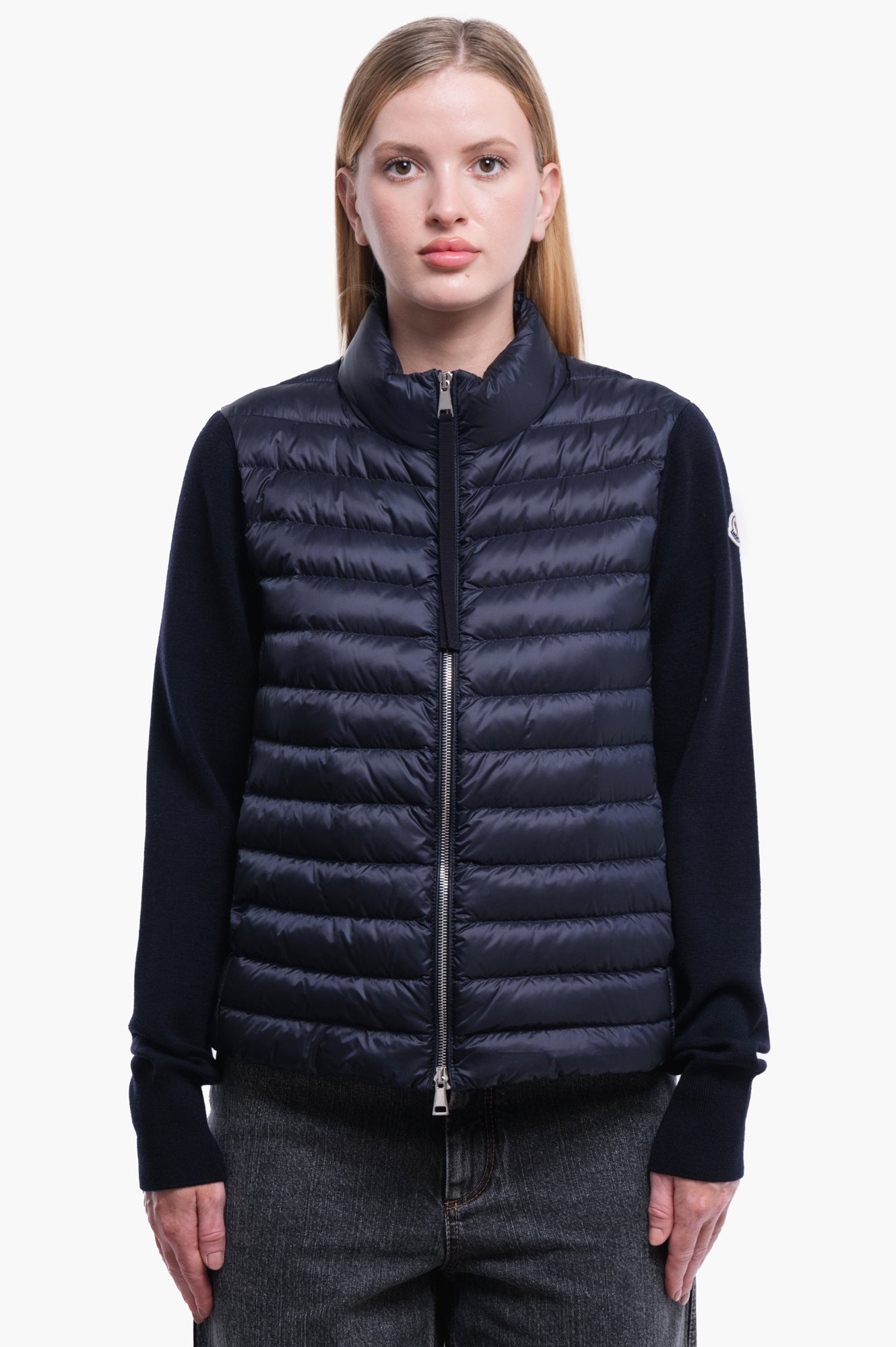 Moncler Navy Down Jacket Size M