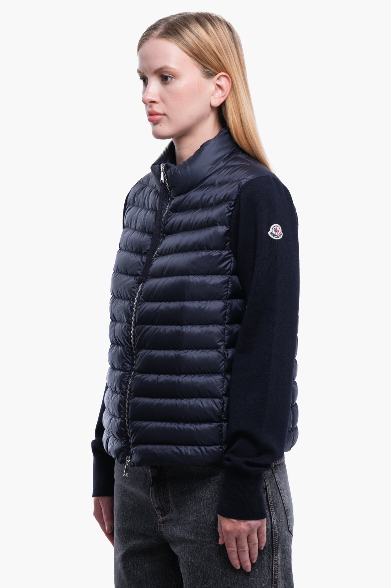 Moncler Navy Down Jacket Size M