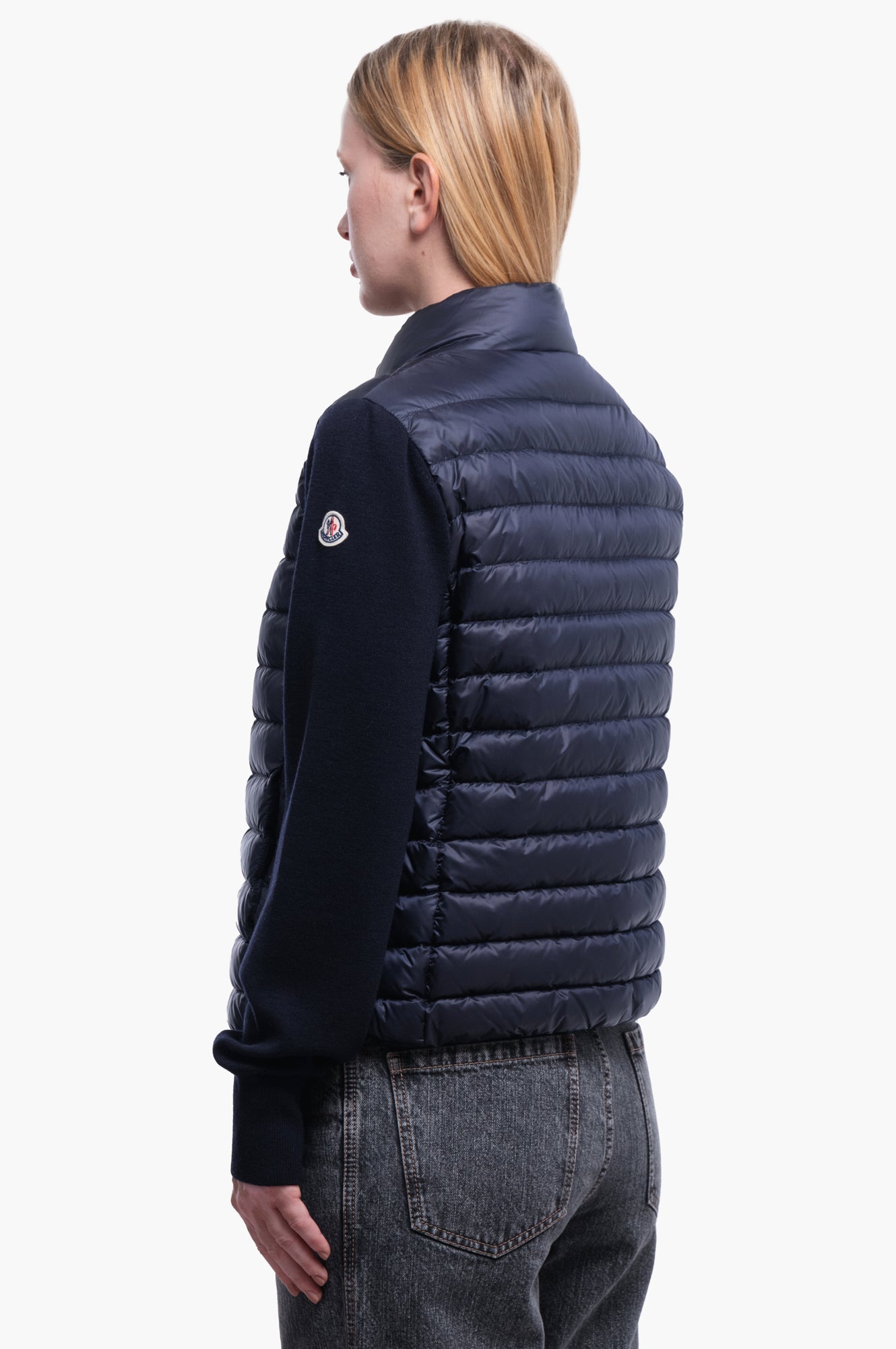 Moncler Navy Down Jacket Size M