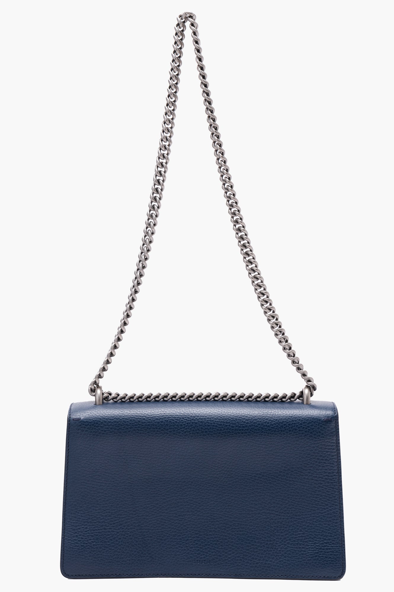 Gucci Navy Dionysus Calfskin Leather Chain Bag Size Small