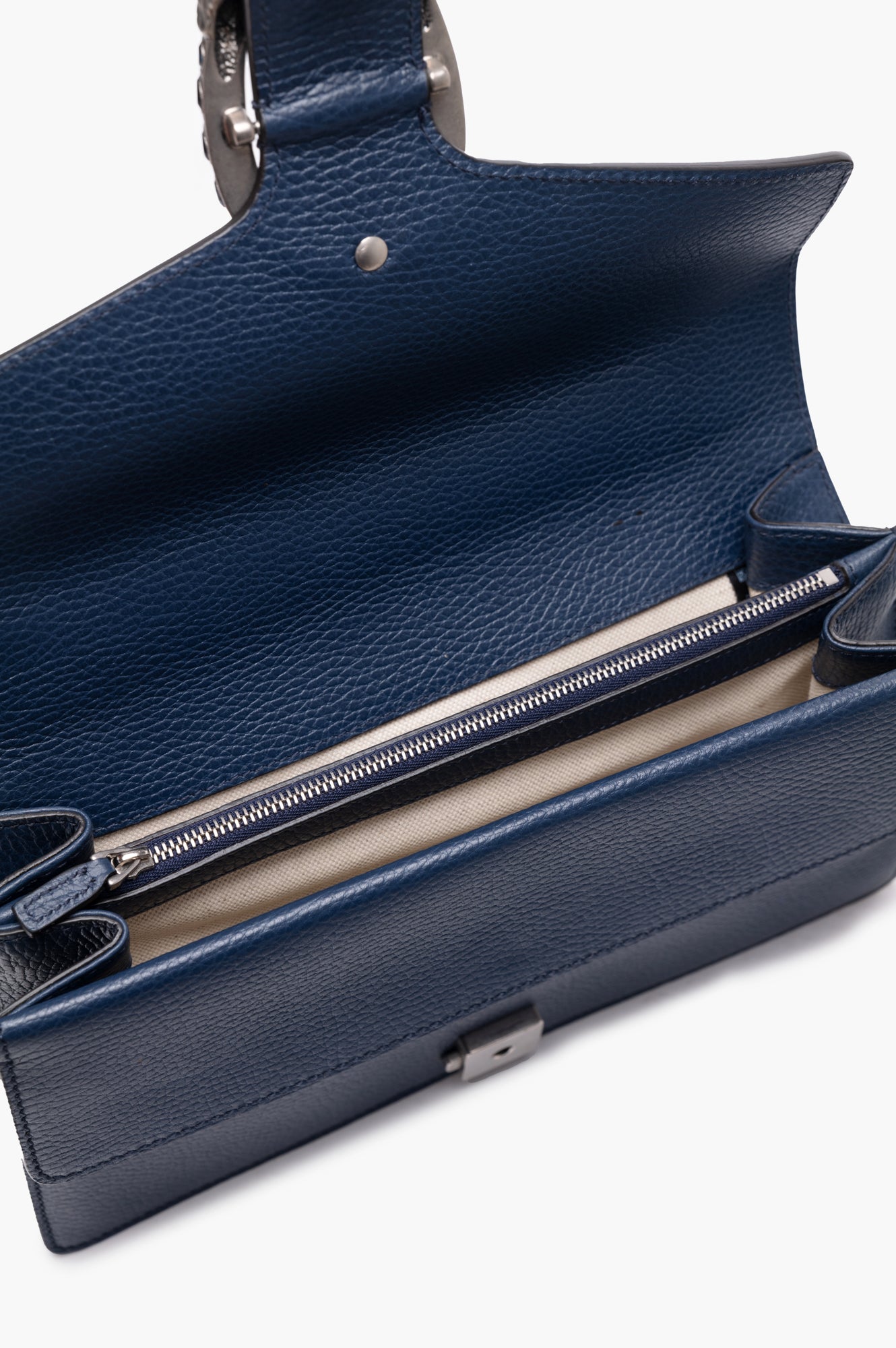 Gucci Navy Dionysus Calfskin Leather Chain Bag Size Small