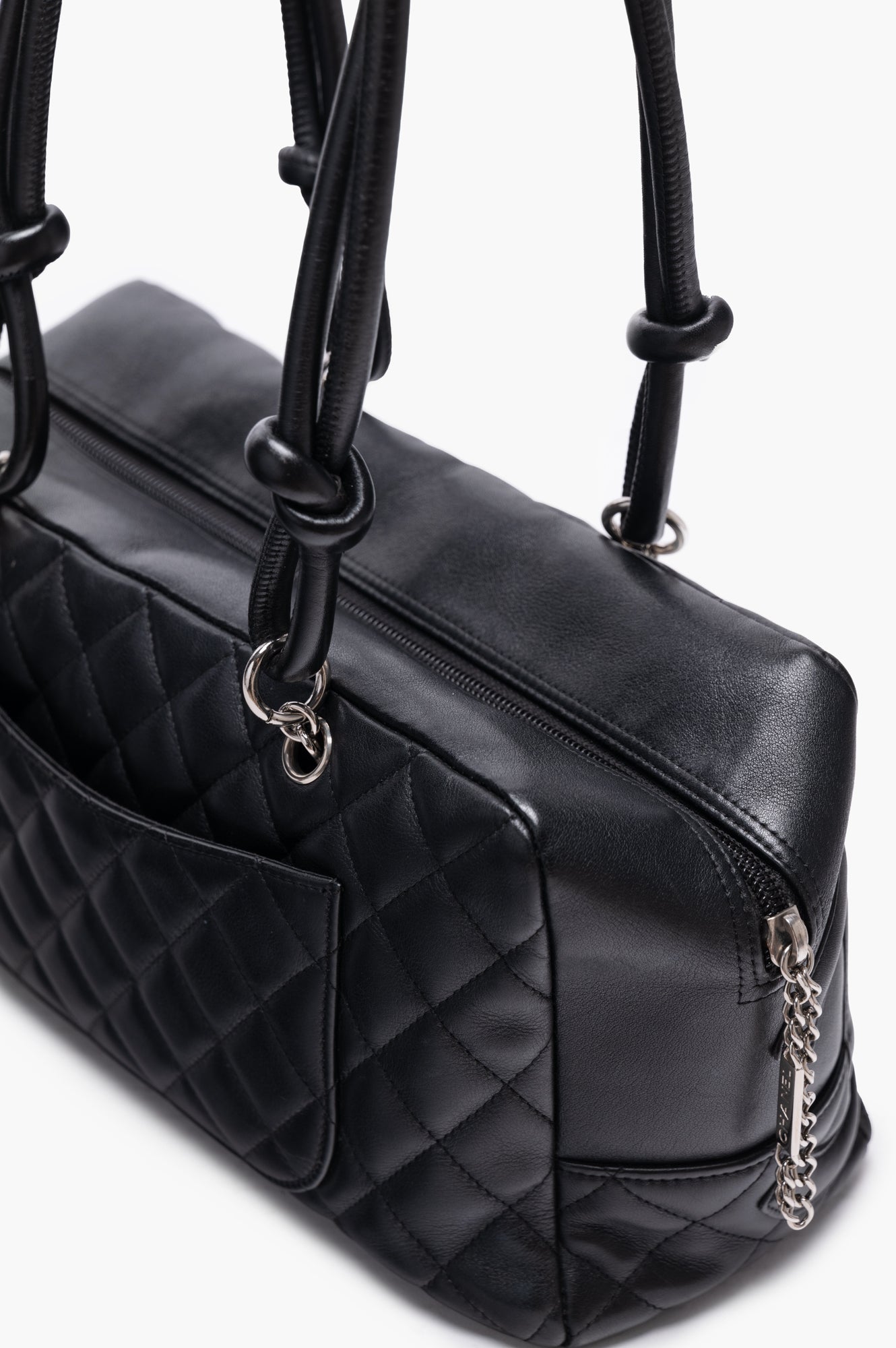 Chanel Black Bowler Shoulder Bag