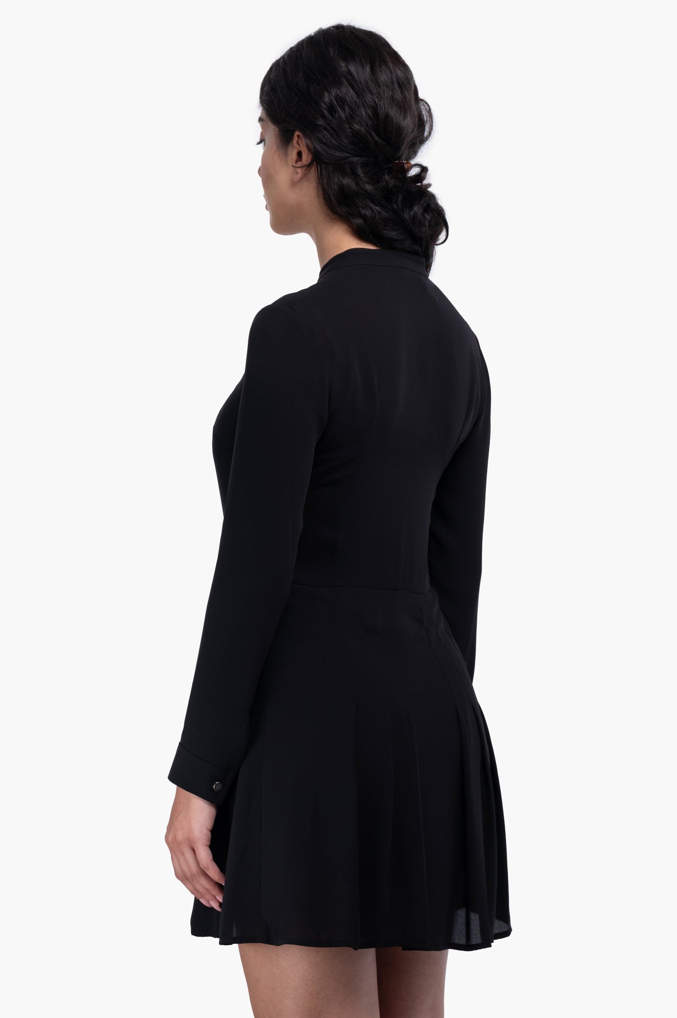 Kooples Black Short Shirt Dress Size 1