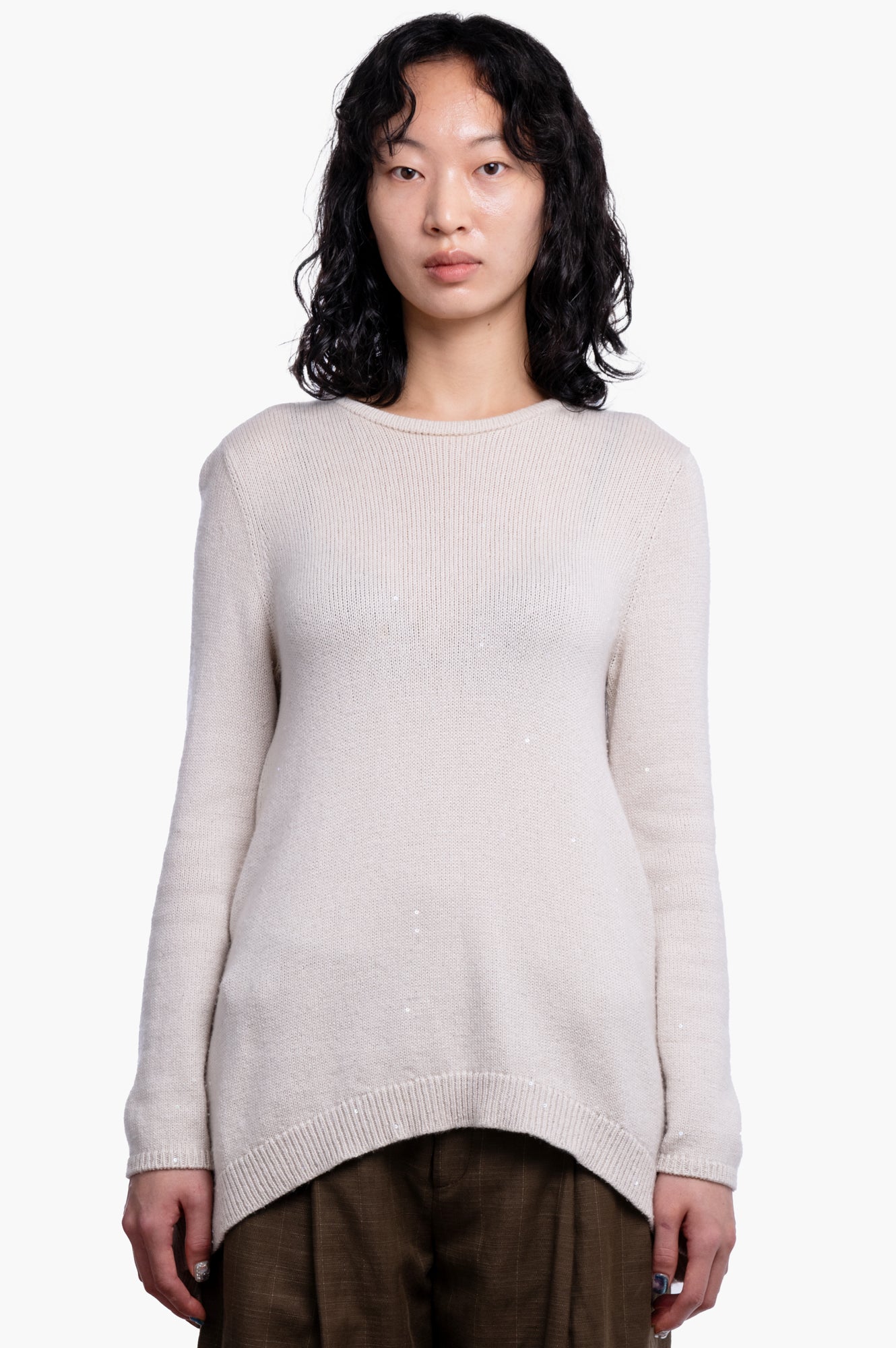 Brunello Cucinelli Cream Sweater Size M