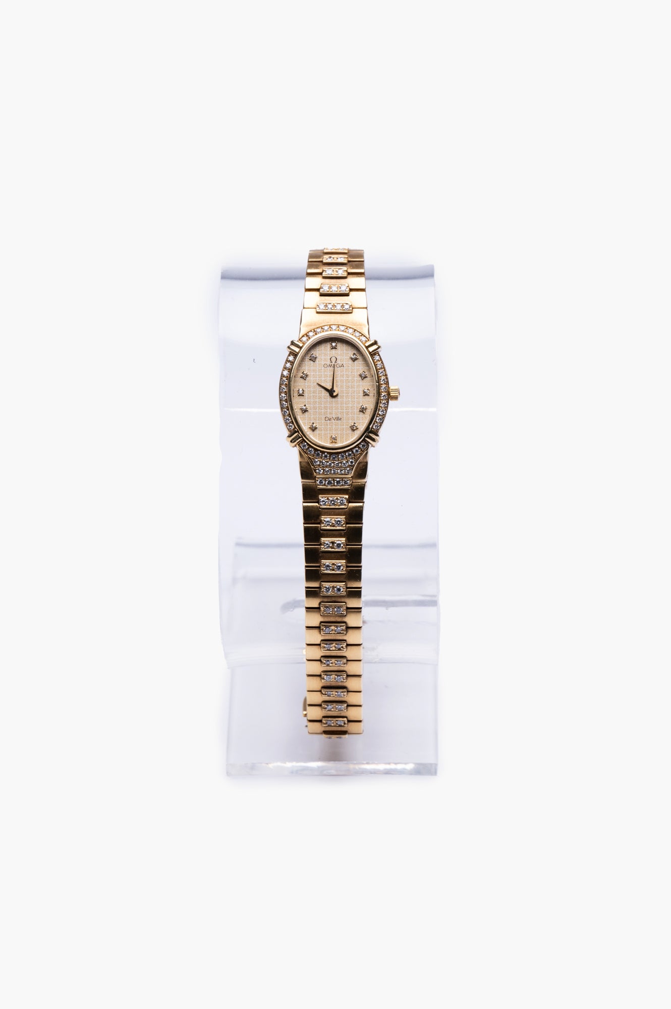 Omega Gold DeVille Diamond Quartz Watch