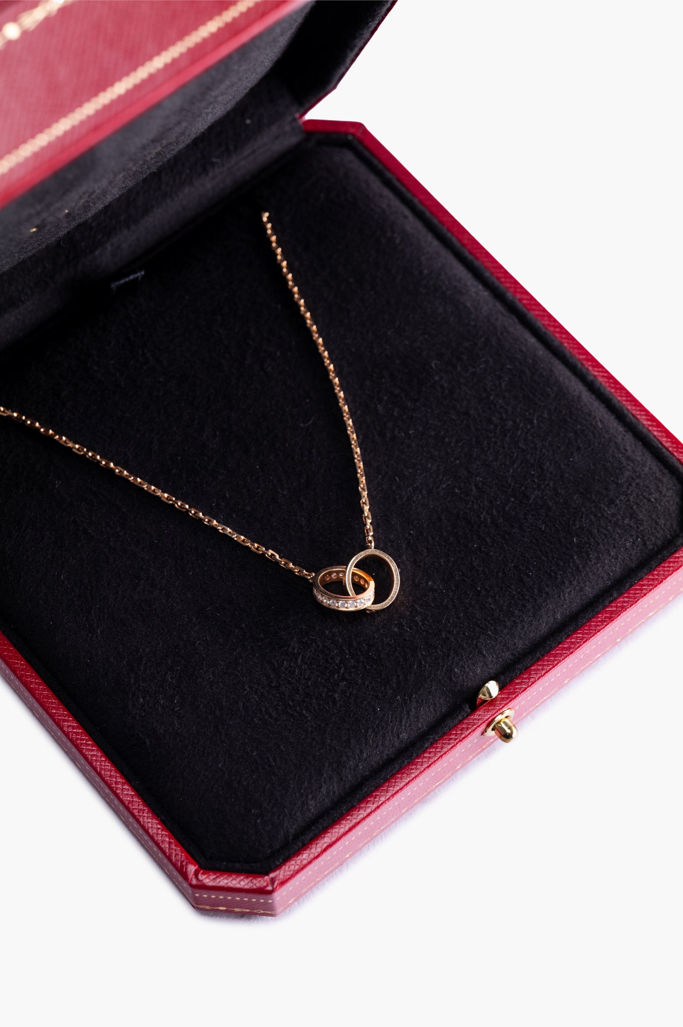 Cartier Love 18K Rose Gold Necklace With Diamond
