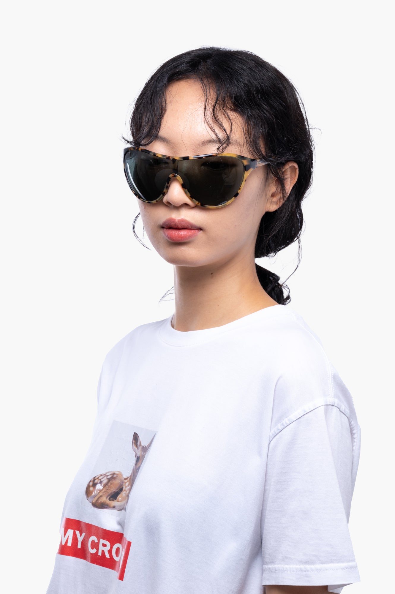 Prada Brown Wraparound Sunglasses