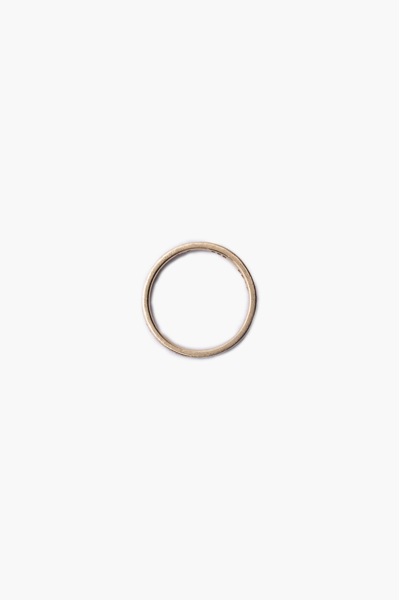 Tiffany & Co 18K Gold Atlas Ring With Diamond Size 4.5
