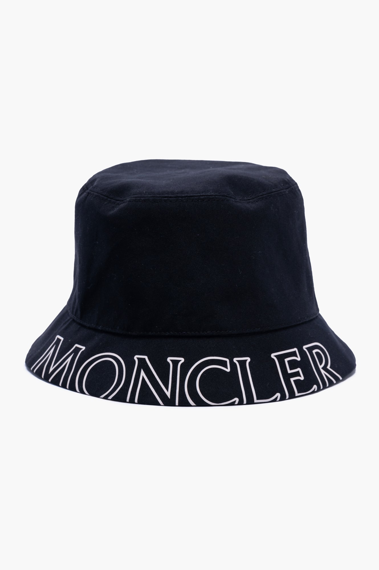 Moncler Black Bucket Hat Size S