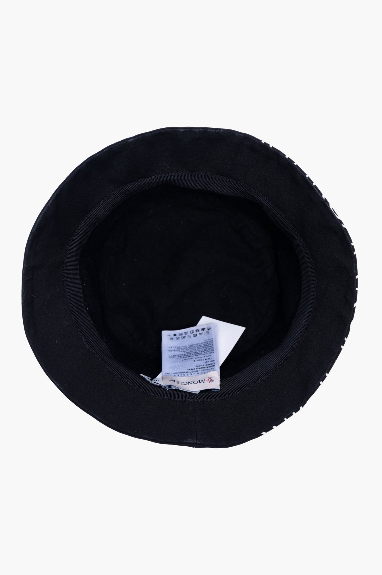 Moncler Black Bucket Hat Size S