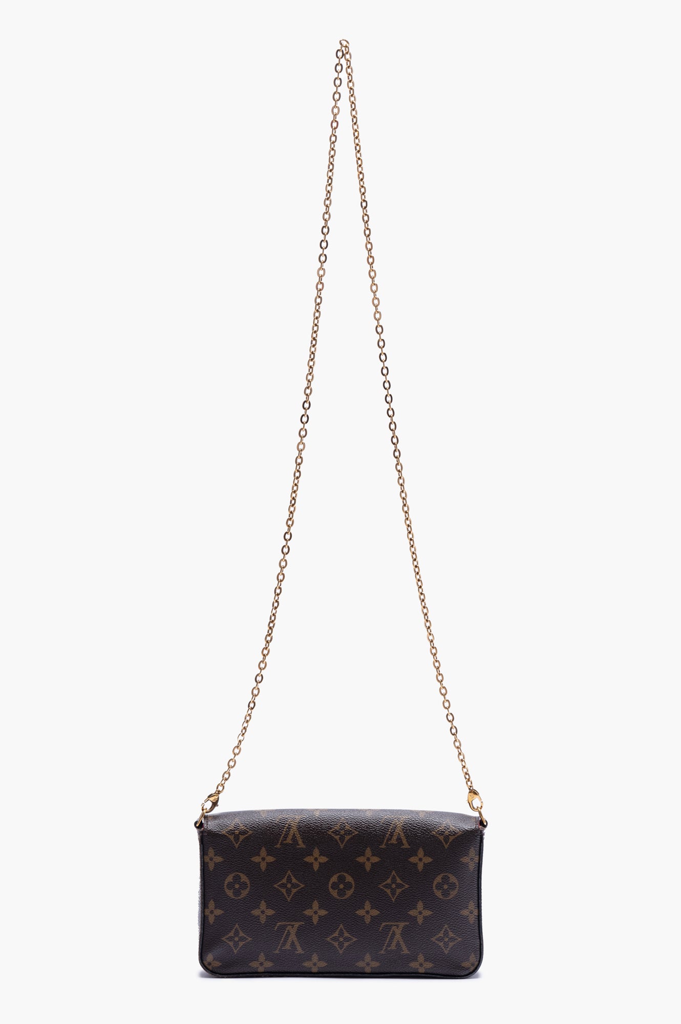 Louis Vuitton Brown Monogram Pochette Félicie Chain Bag