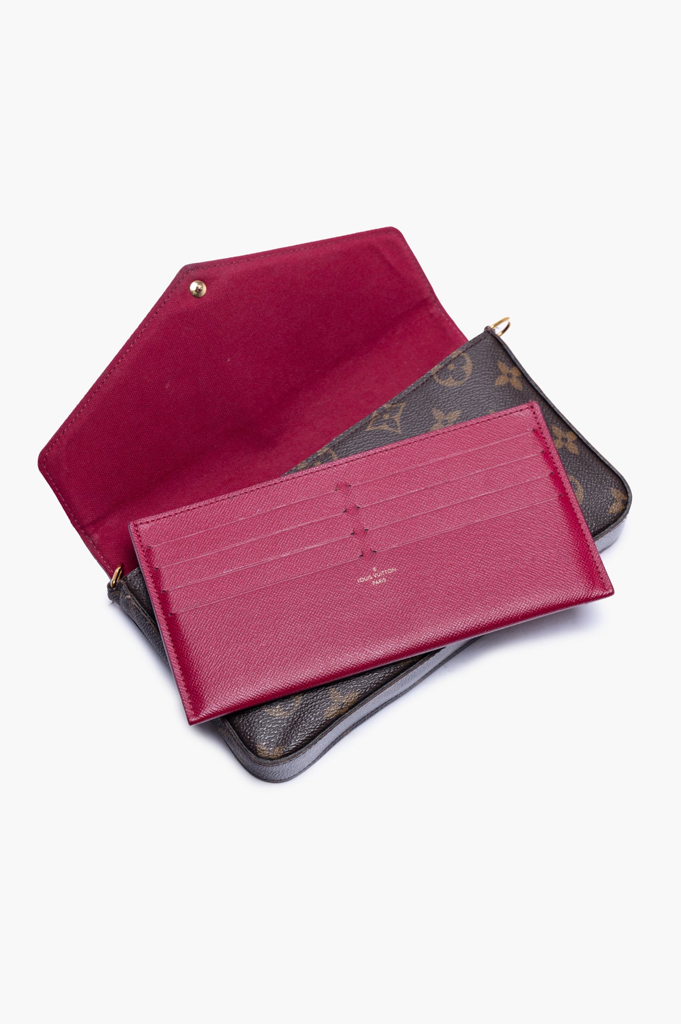 Louis Vuitton Brown Monogram Pochette Félicie Chain Bag