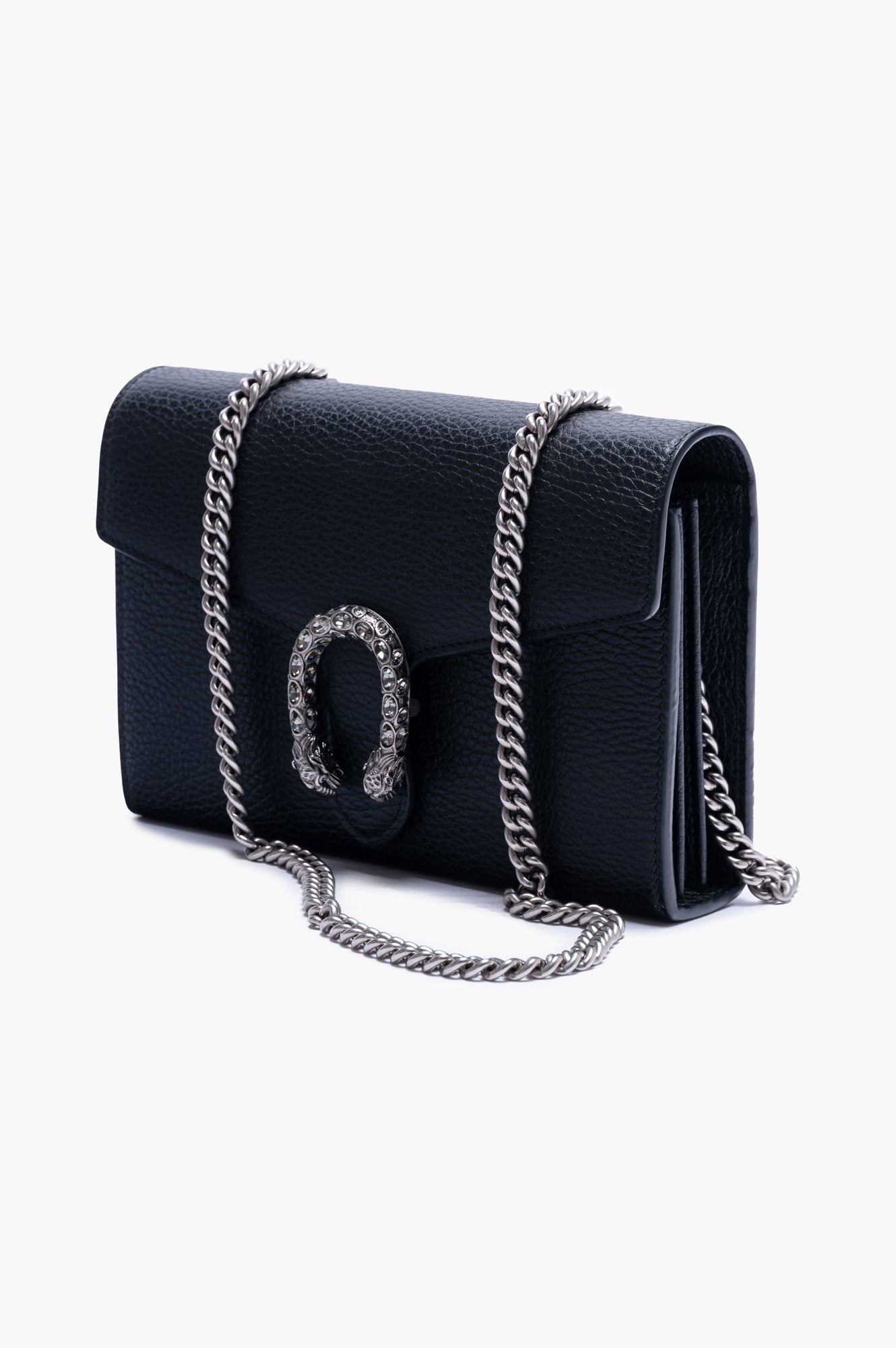 Gucci Black Dionysus Wallet On Chain Bag