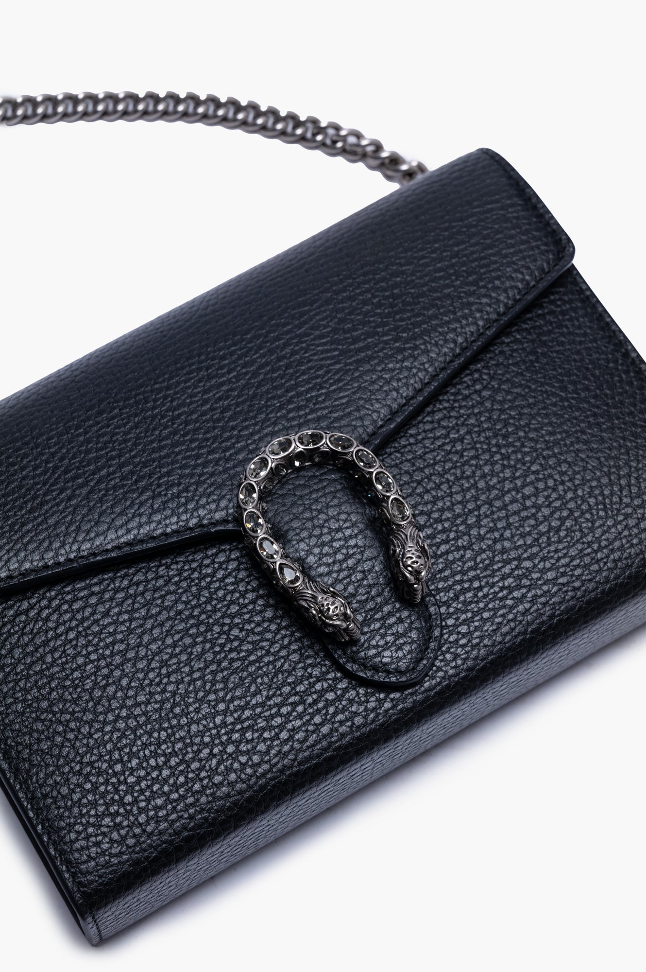 Gucci Black Dionysus Wallet On Chain Bag