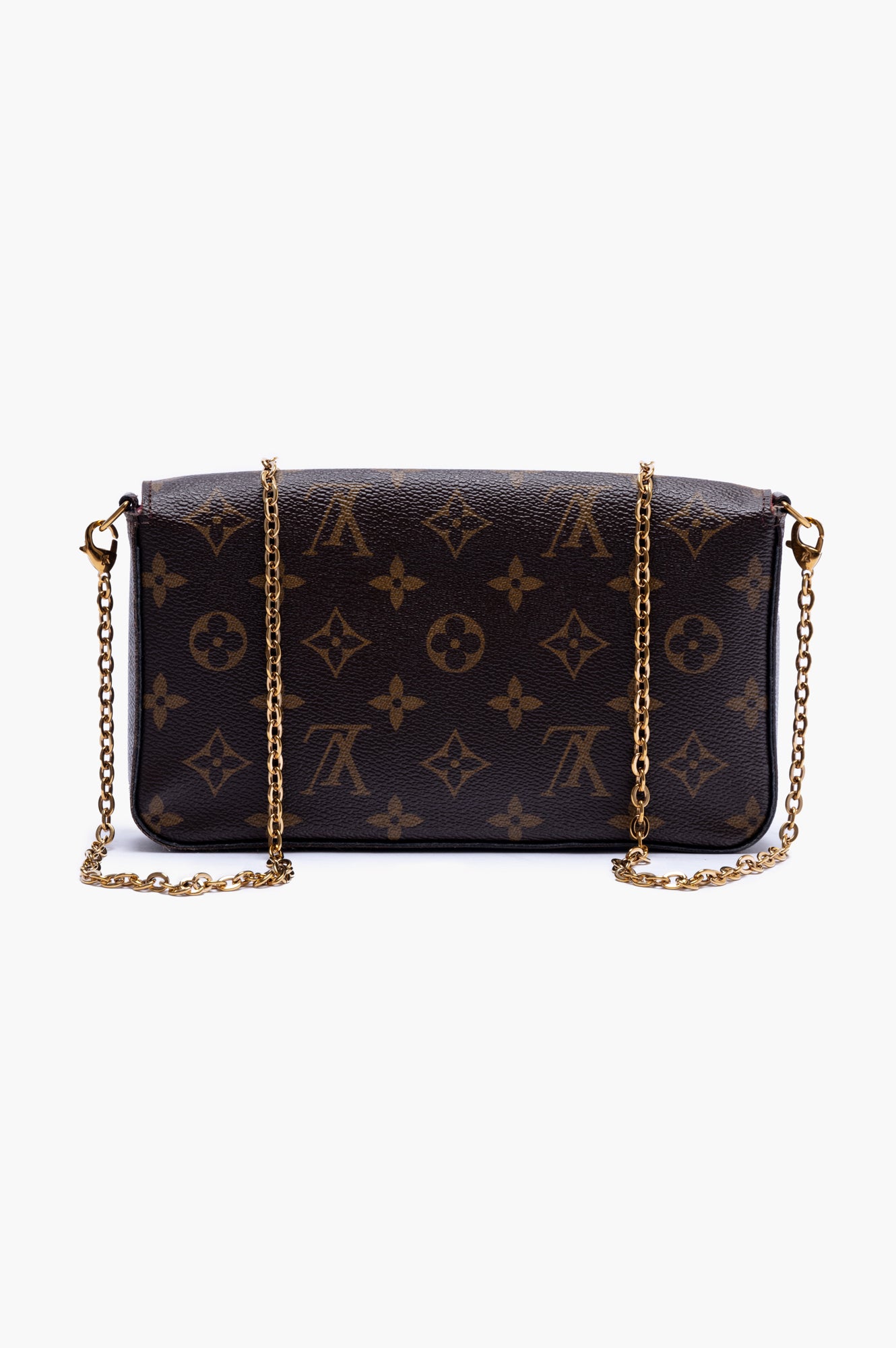 Louis Vuitton Brown Monogram Pochette Félicie Chain Bag