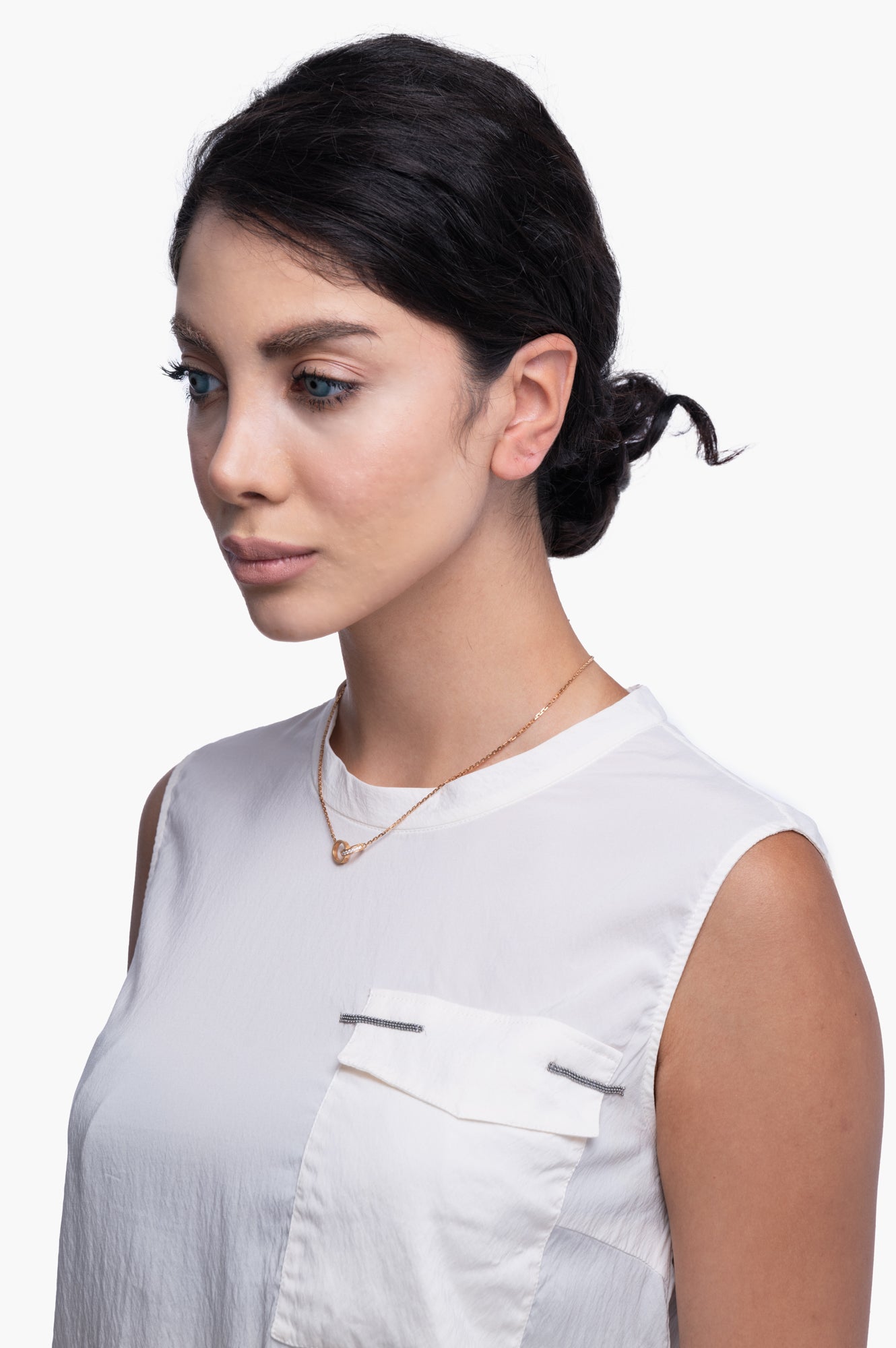 Cartier Love 18K Rose Gold Necklace With Diamond