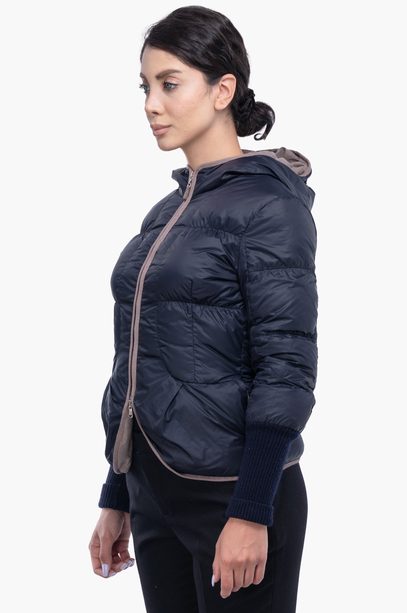 Brunello Cucinelli Black Down Jacket Size 42