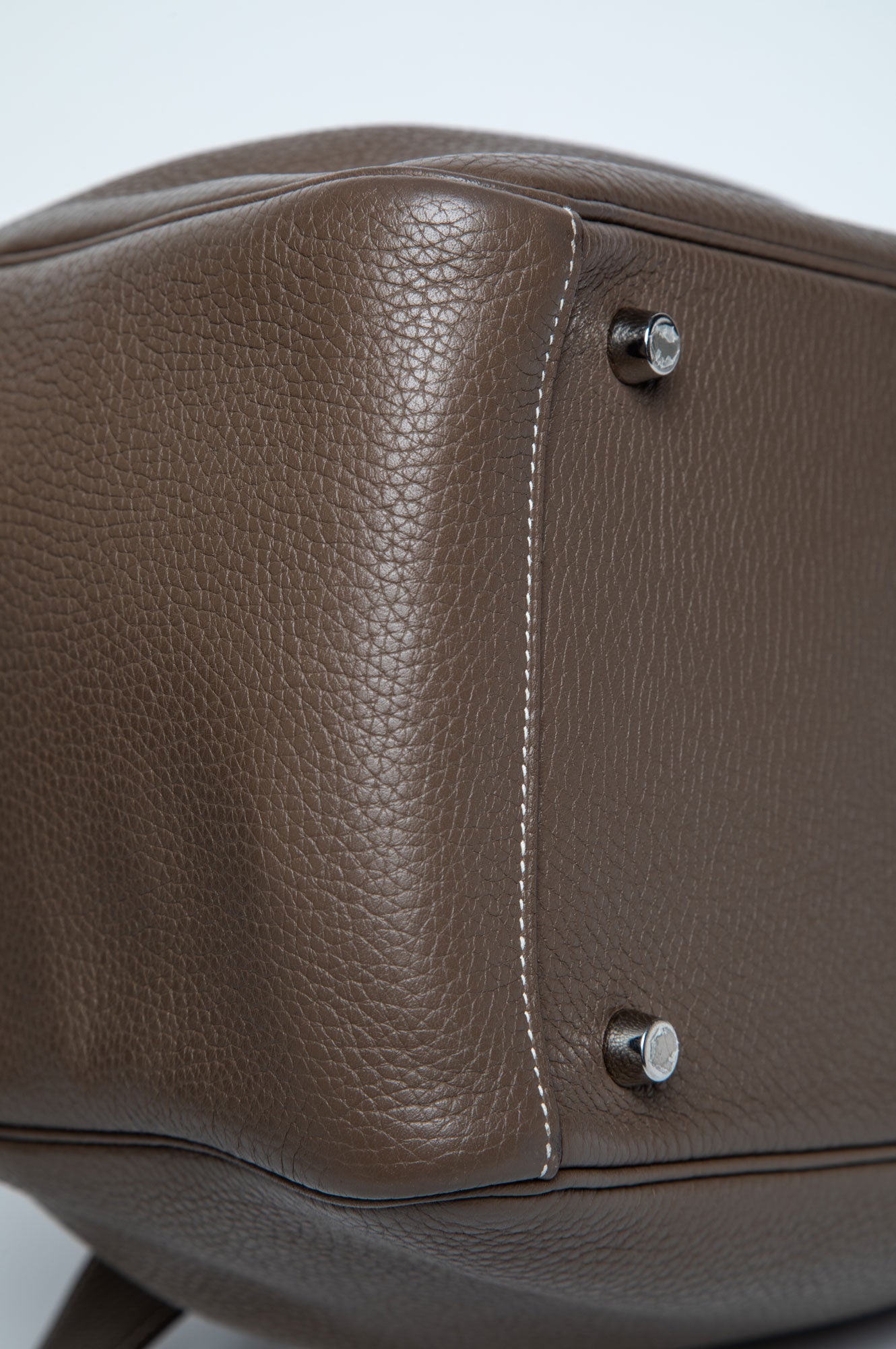 Hermès Etaupe Taurillon Clemence Lindy 30