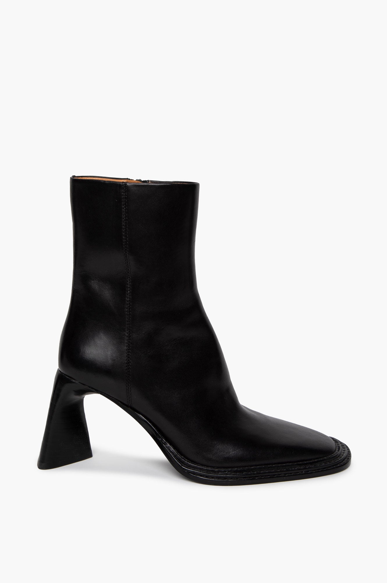 Alexander Wang Black Leather Booker Ankle Boots Size 36