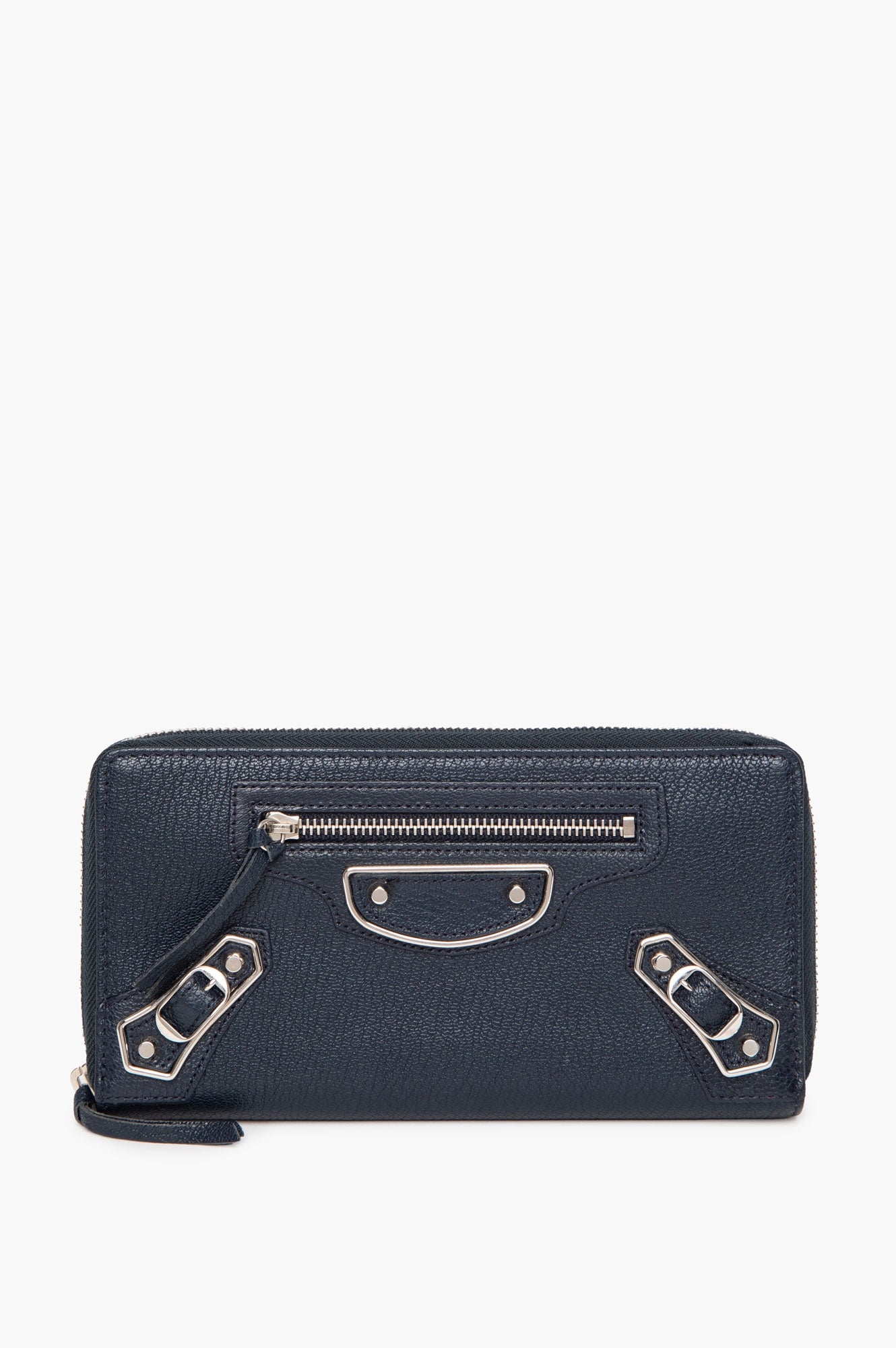 Balenciaga Blue City Leather Continental Wallet