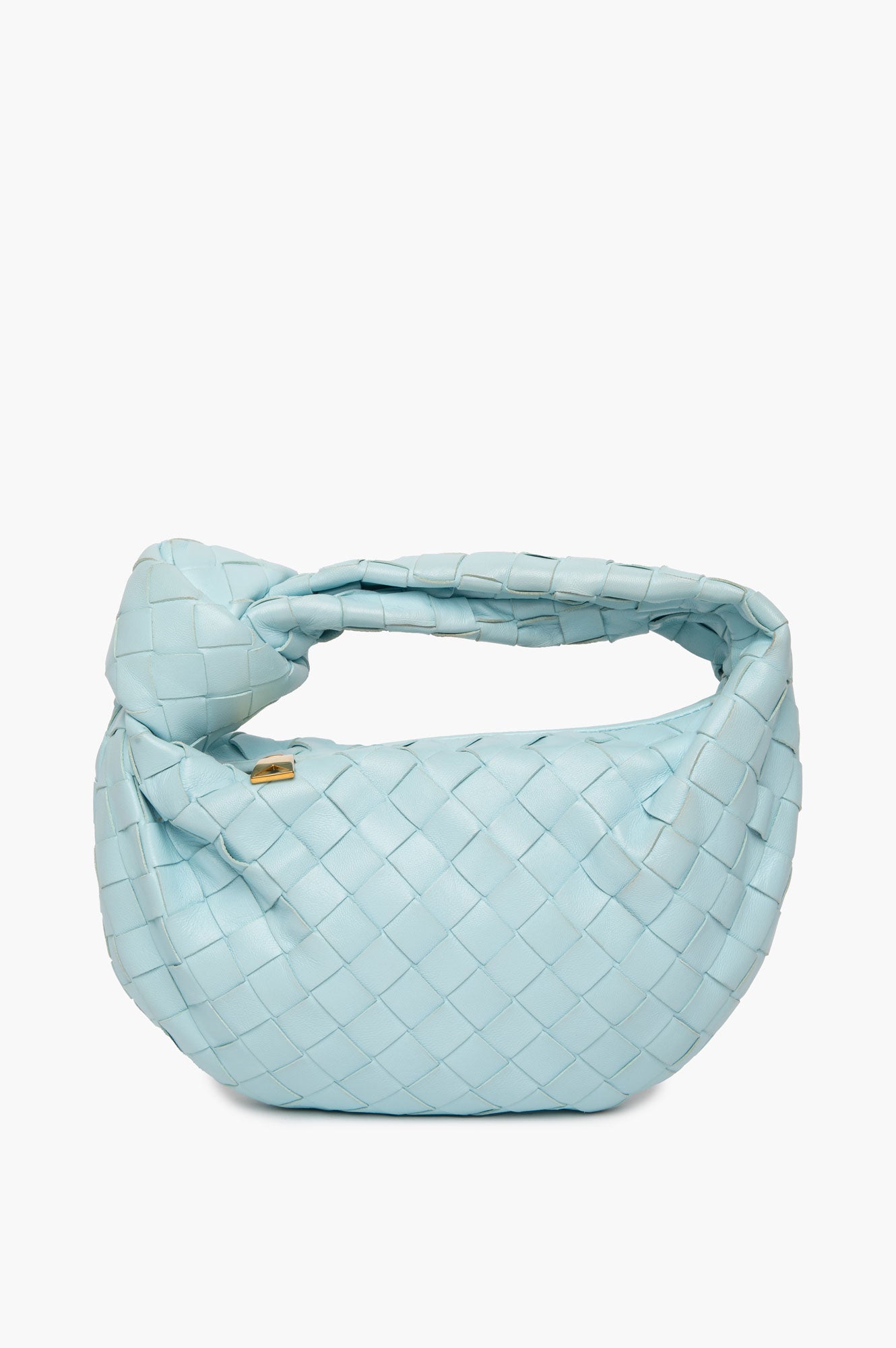 Bottega Veneta Light Blue Nappa Intrecciato Mini Jodie