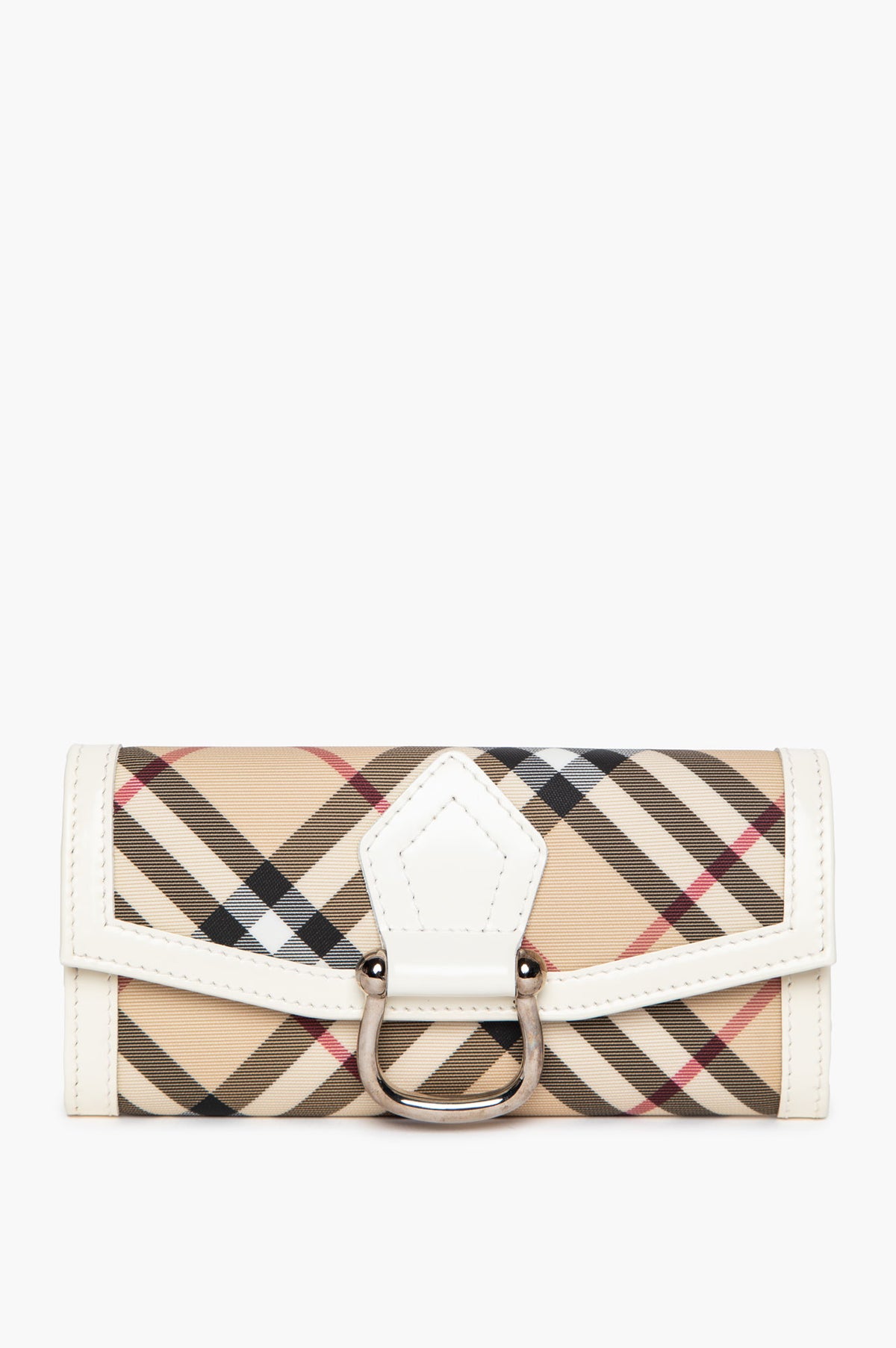 Burberry Nova Check Stirrup Buckle Wallet