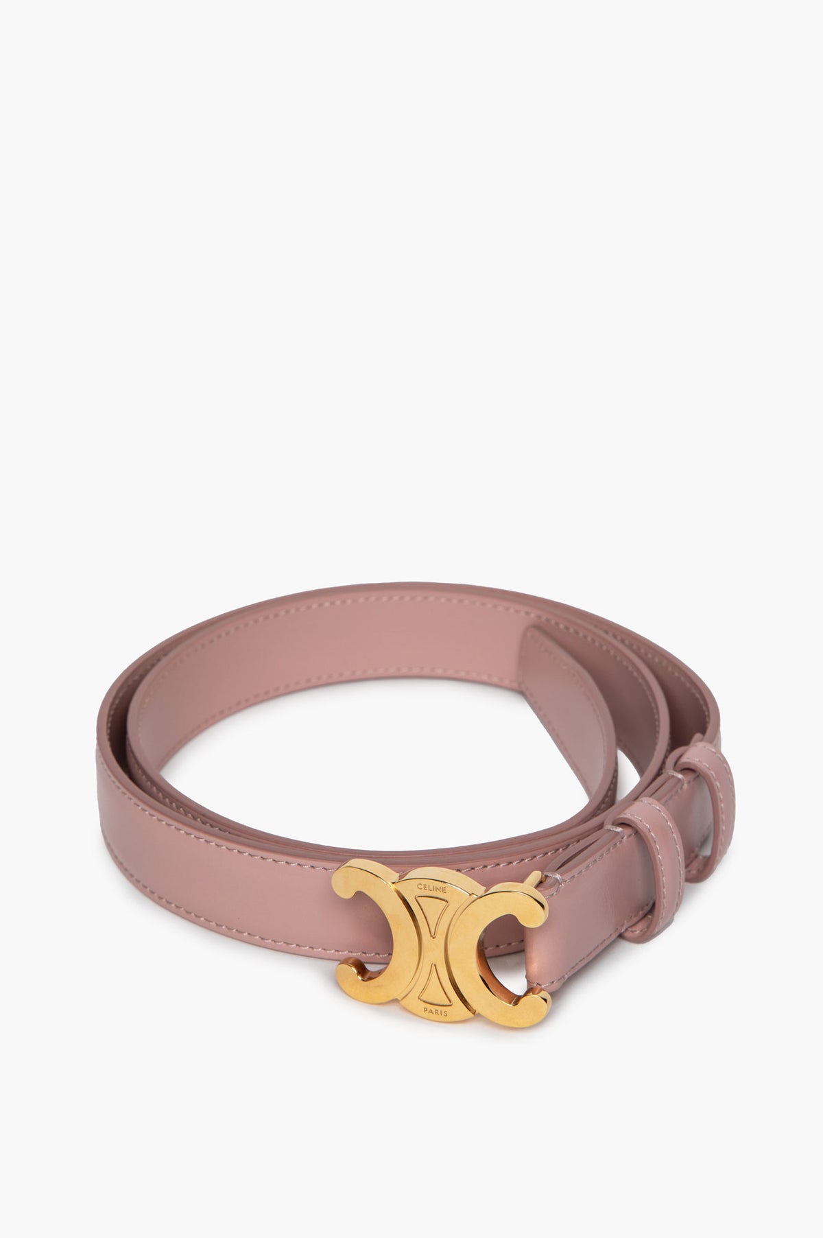 Celine Pink Triomphe Belt Size 80