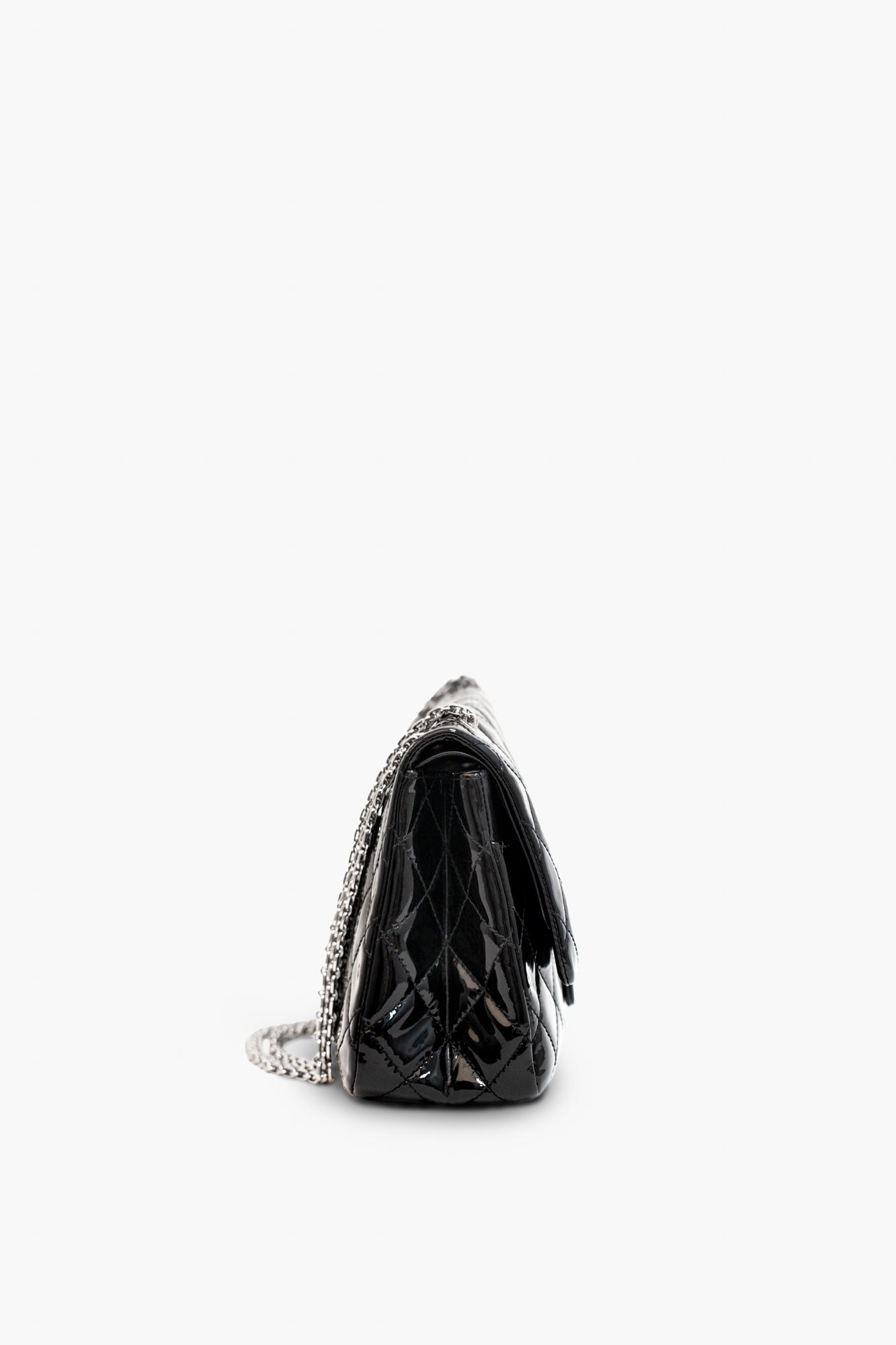 Chanel Black 2.55 Reissue Patent Leather Maxi Double Flap Bag – Once More  Luxury