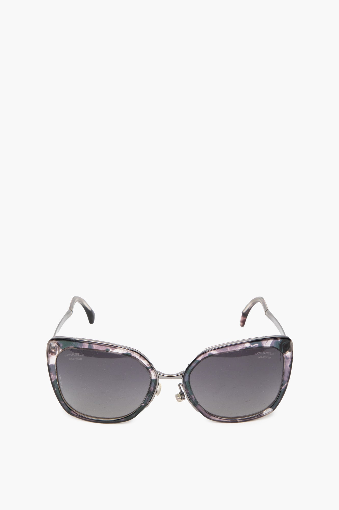 Chanel 4209 Purple/Grey Cat-eye Polarized Sunglasses