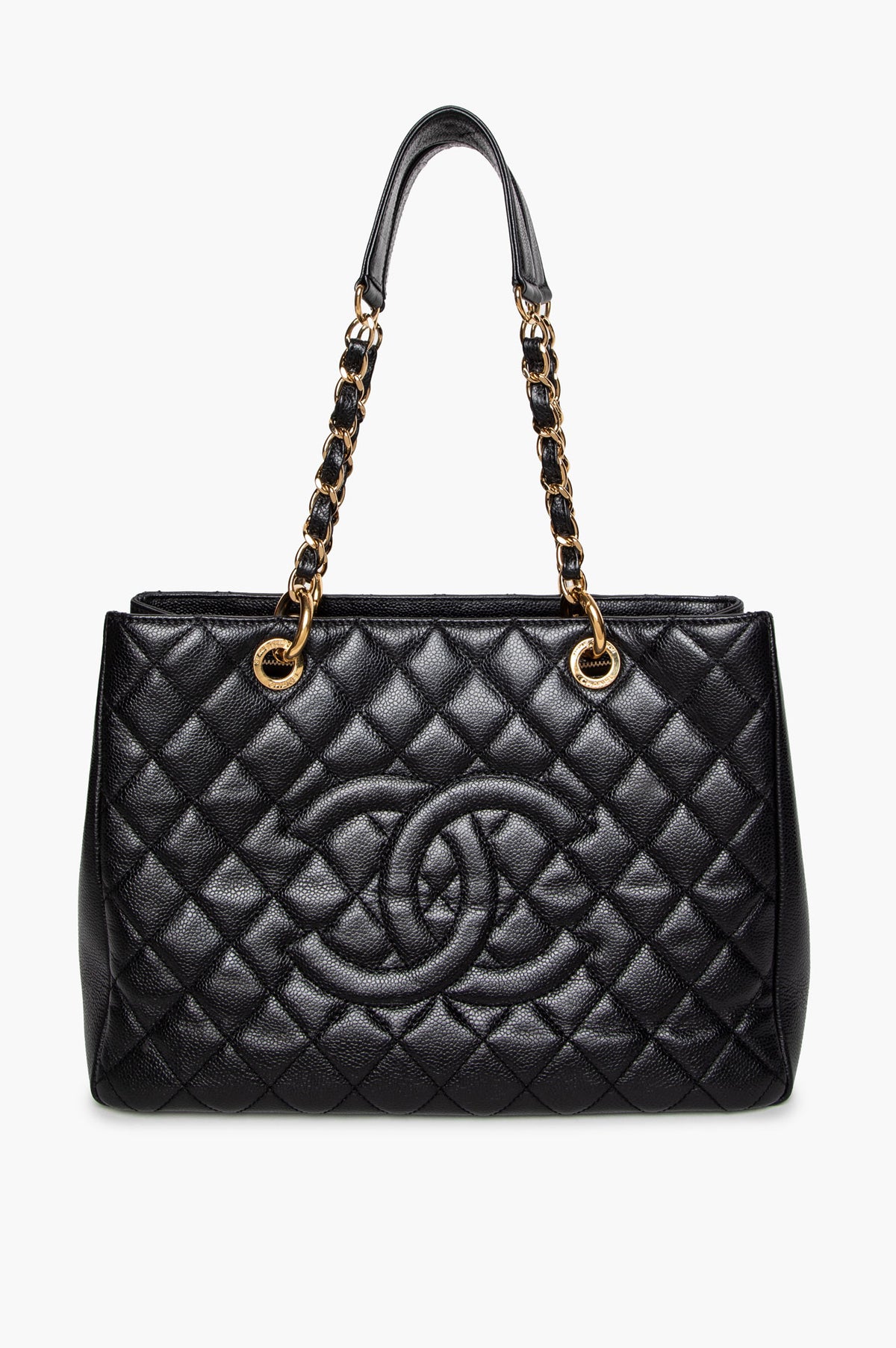 Chanel Black Caviar Grand Shopping Tote GHW