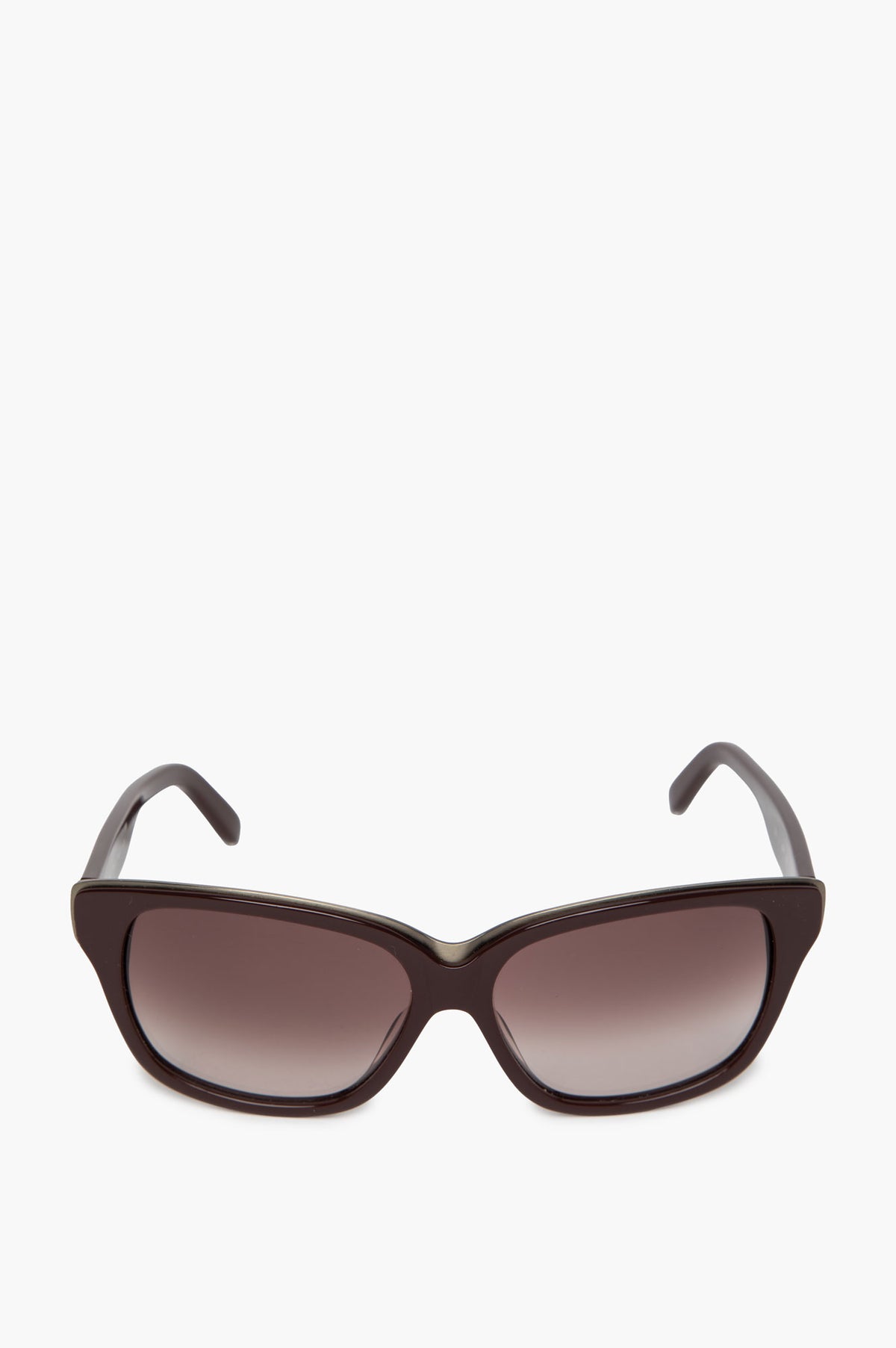 Chloé CL 2138 CO4 125 Brown Brushed Metal Trim Sunglasses