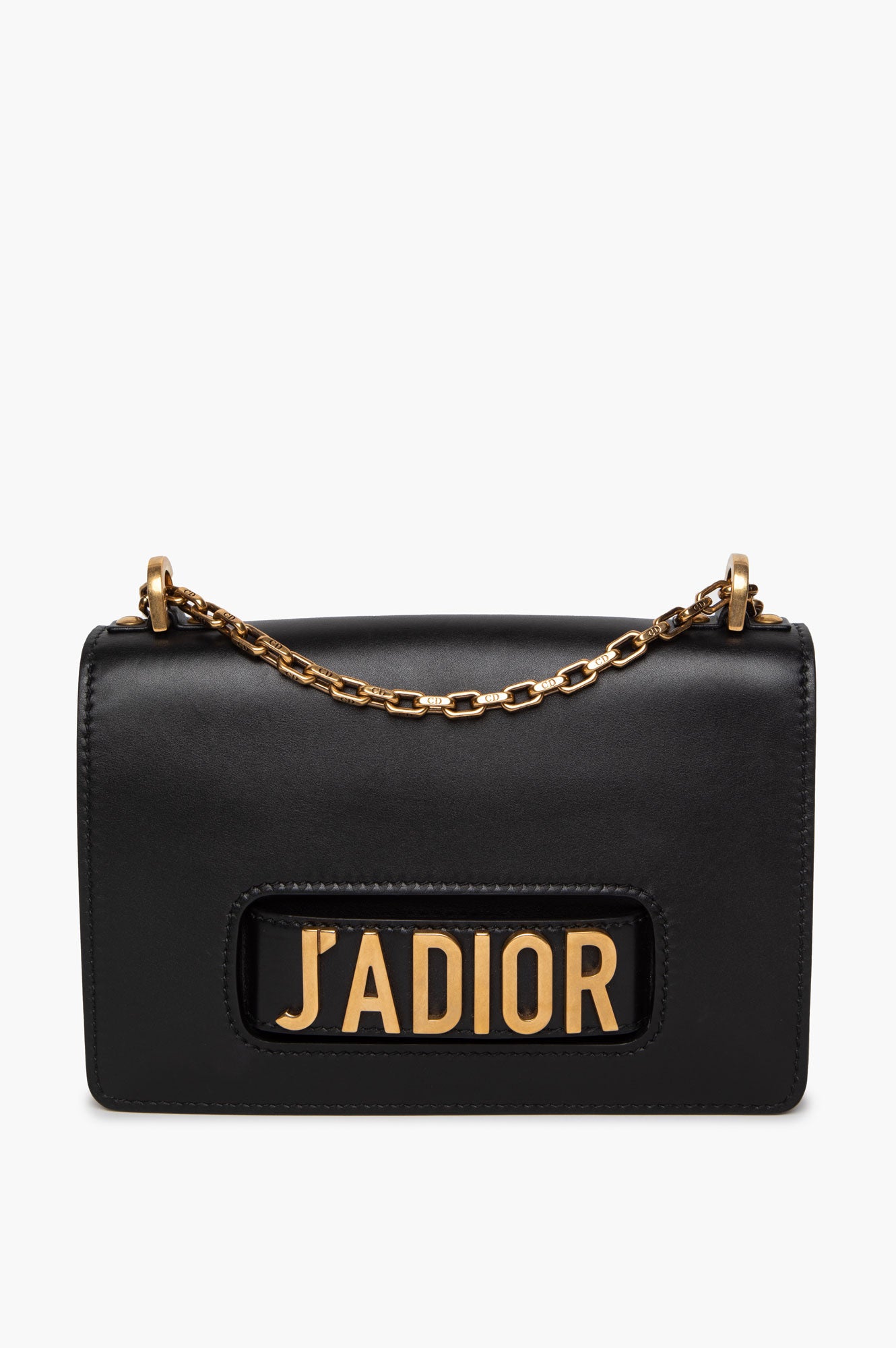 Christian Dior Black Leather Medium J'Adior Chain Shoulder Bag