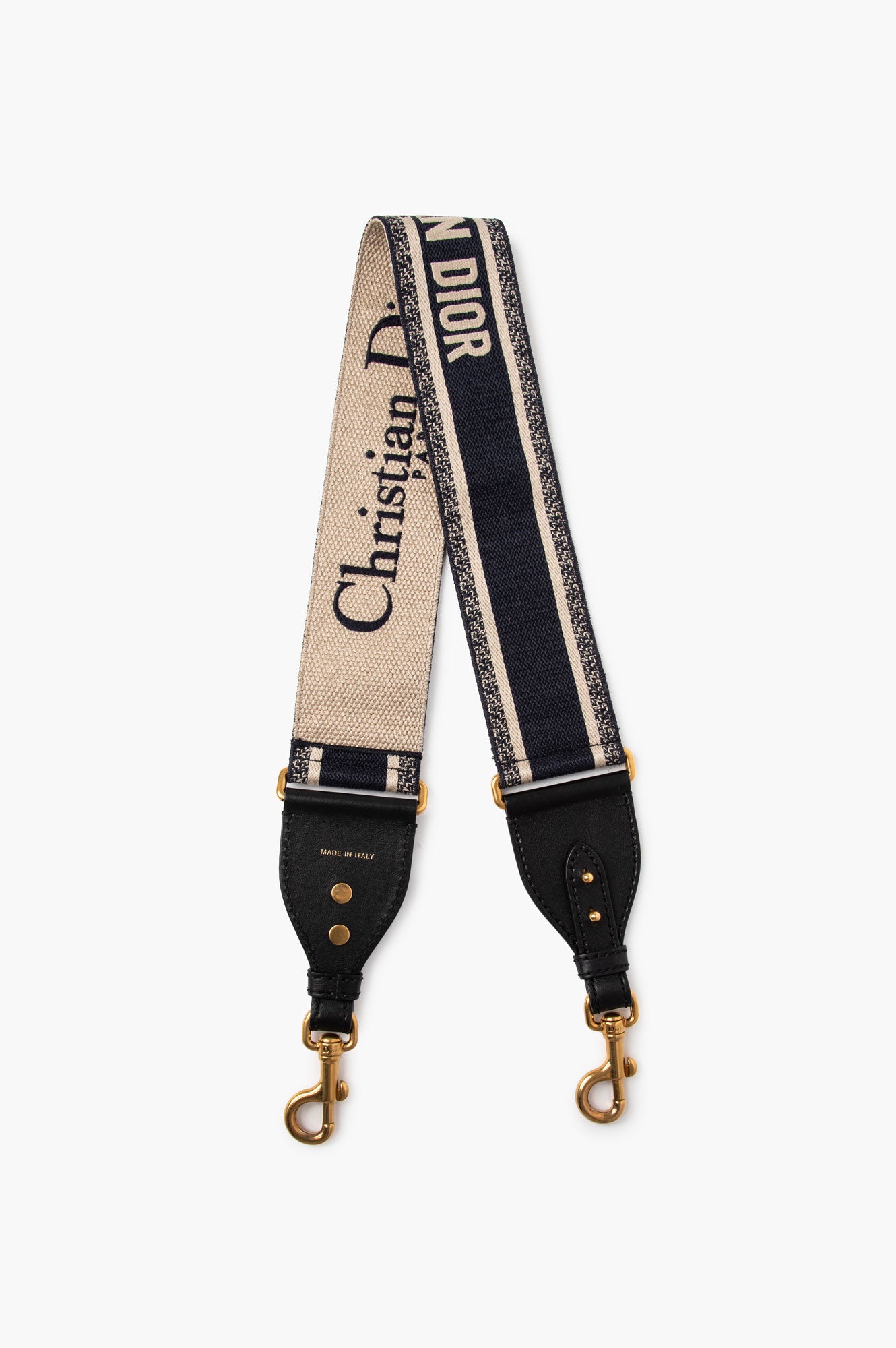 Christian Dior Blue Oblique Bag Strap