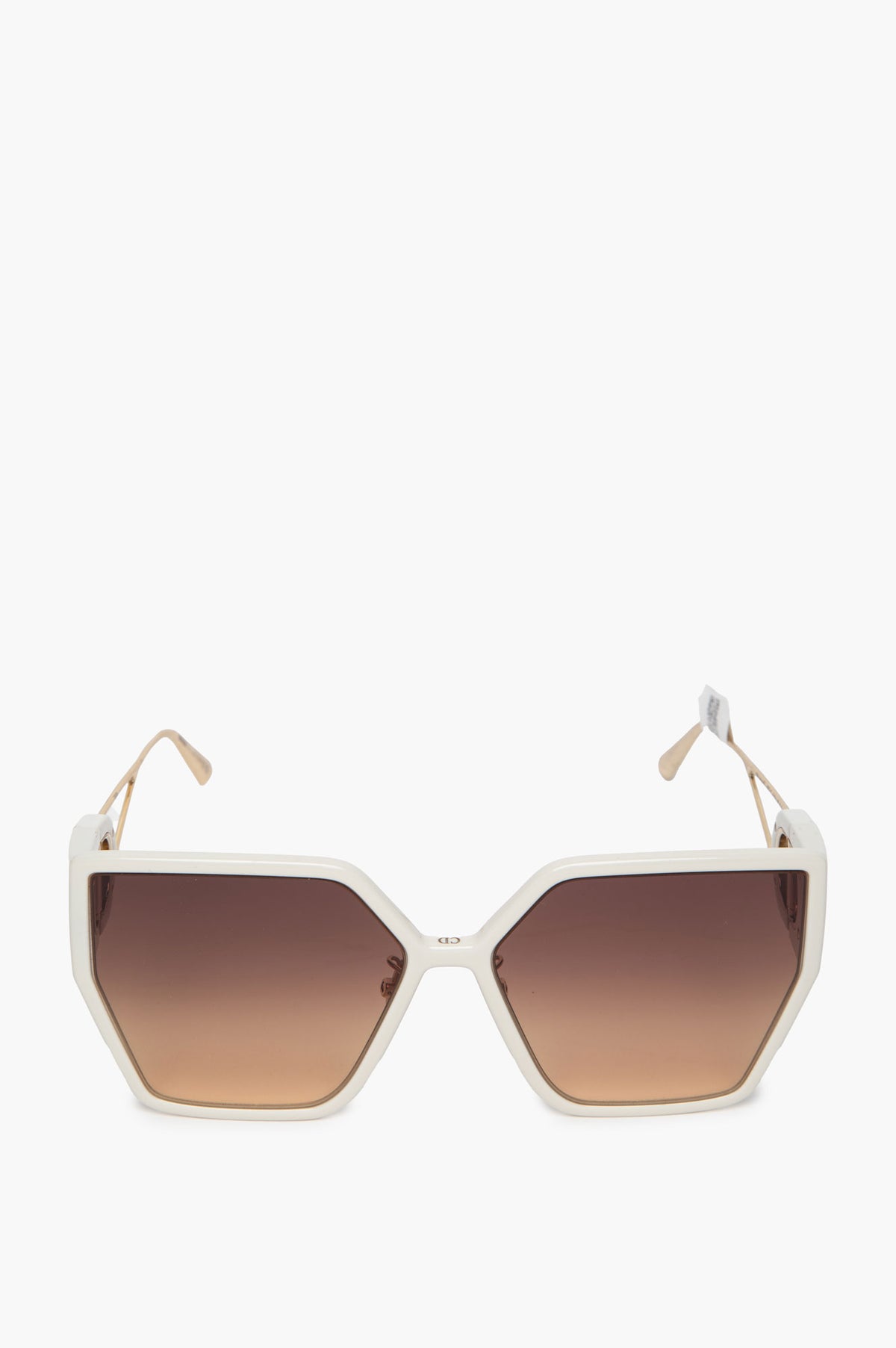 Christian Dior White Oversized 30Montaigne Sunglasses