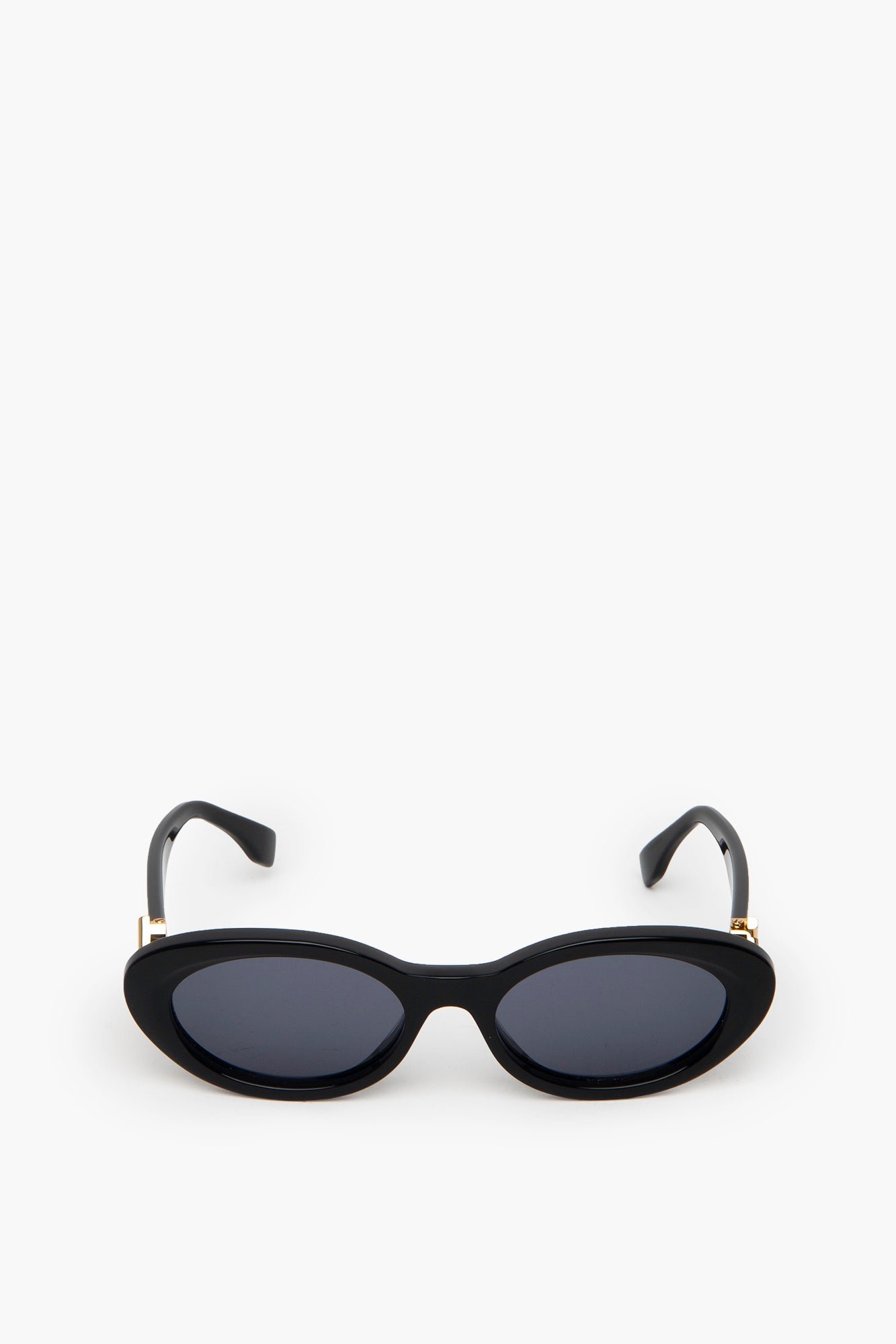 Fendi Black FF Diamonds FE40140U Oval Sunglasses