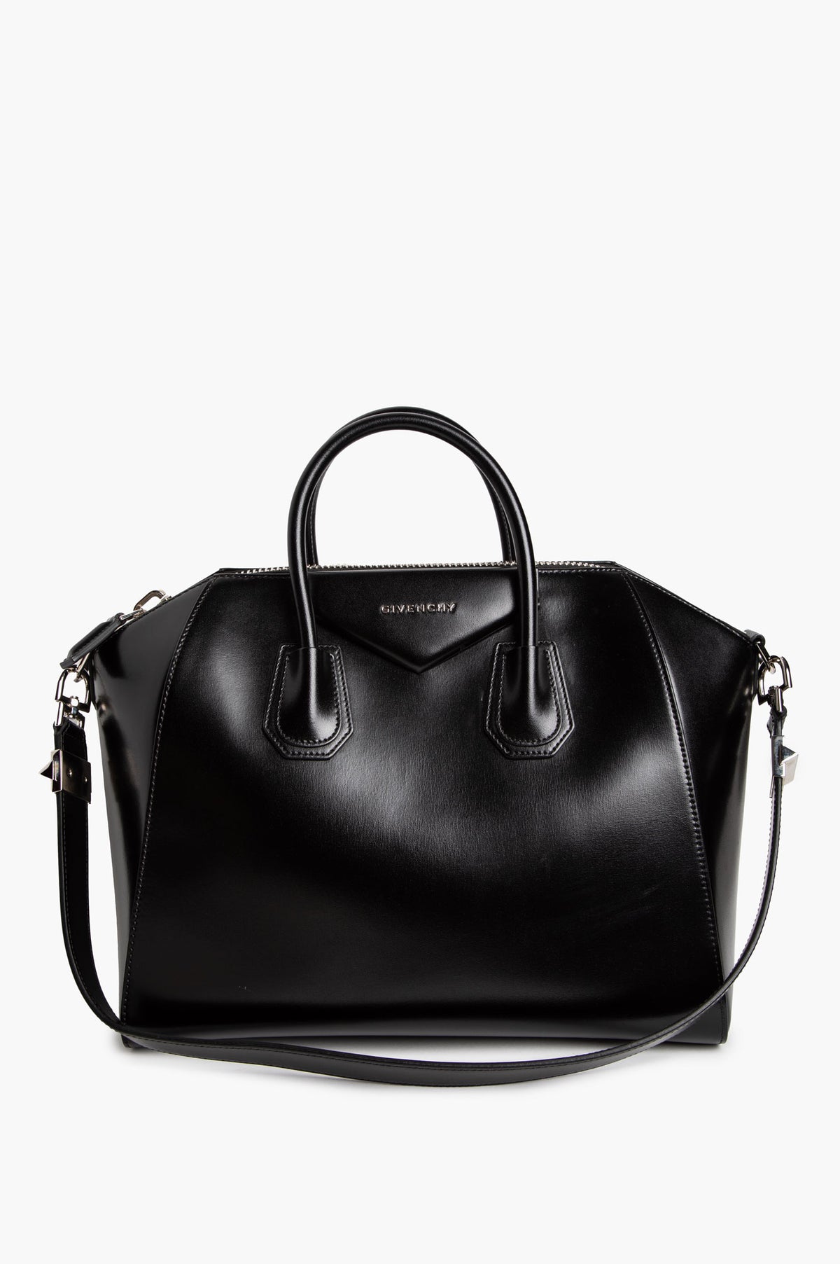 Givenchy Black Box Leather Medium Antigona Bag