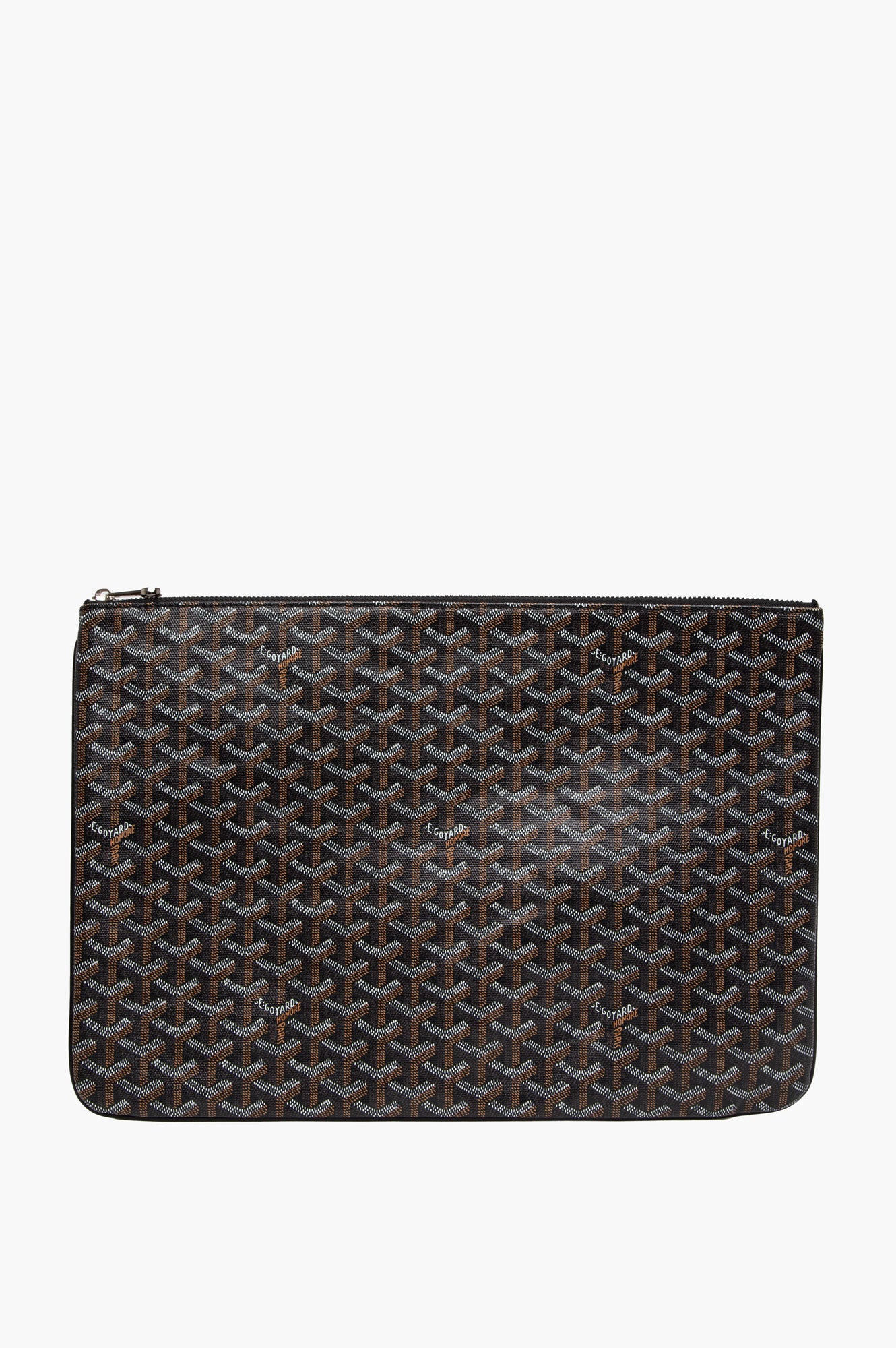 Goyard Black Goyardine Senat MM Pouch