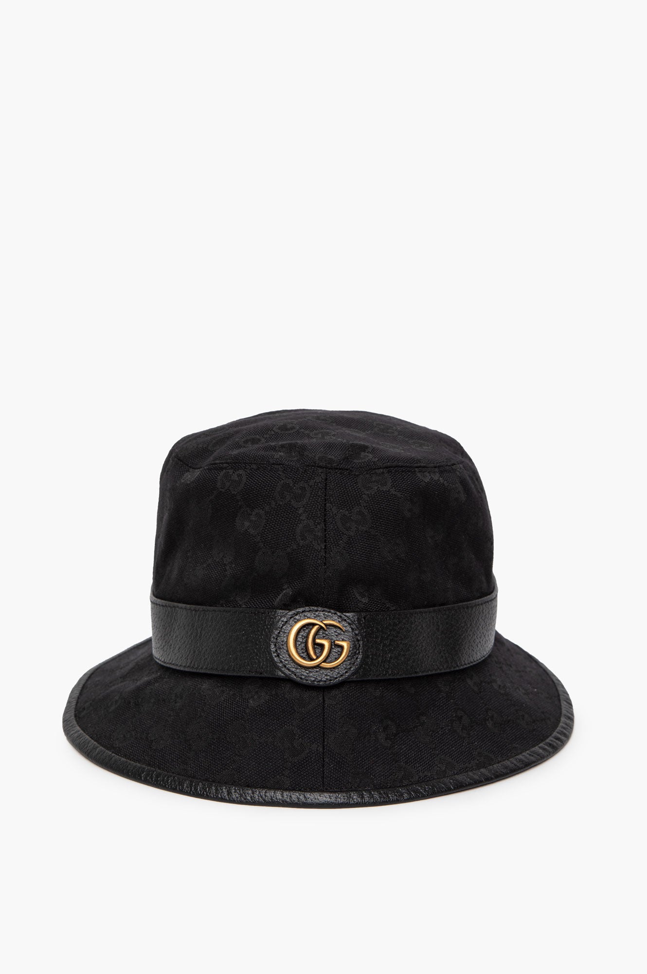 Gucci Black Canvas Bucket Hat Small